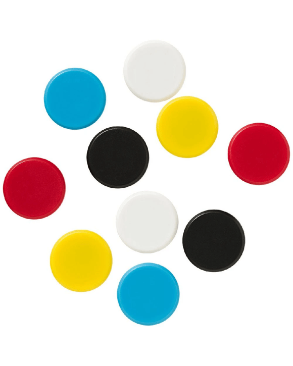 J.Burrows Round Magnets Assorted 10 Pack