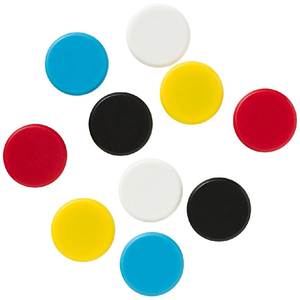 1 J.Burrows Round Magnets Assorted 10 Pack, 1 of 2