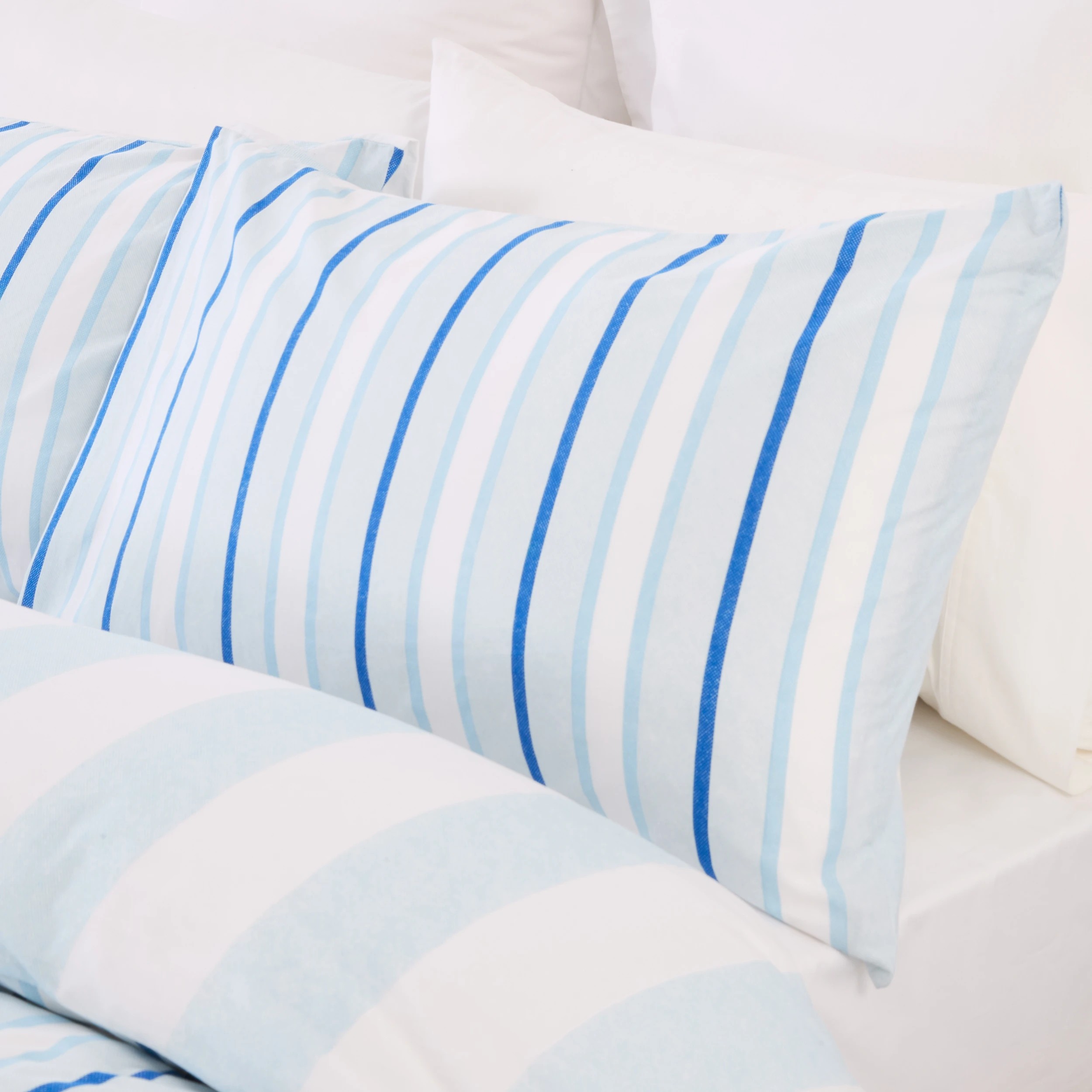 3 Morgan Cotton Rich Reversible Quilt Cover Set - King Bed, Blue, 3 of 7
