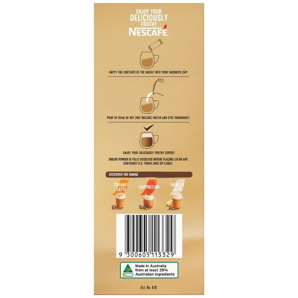 4 Nescafe Hazelnut Sachets 78 Pack, 4 of 5