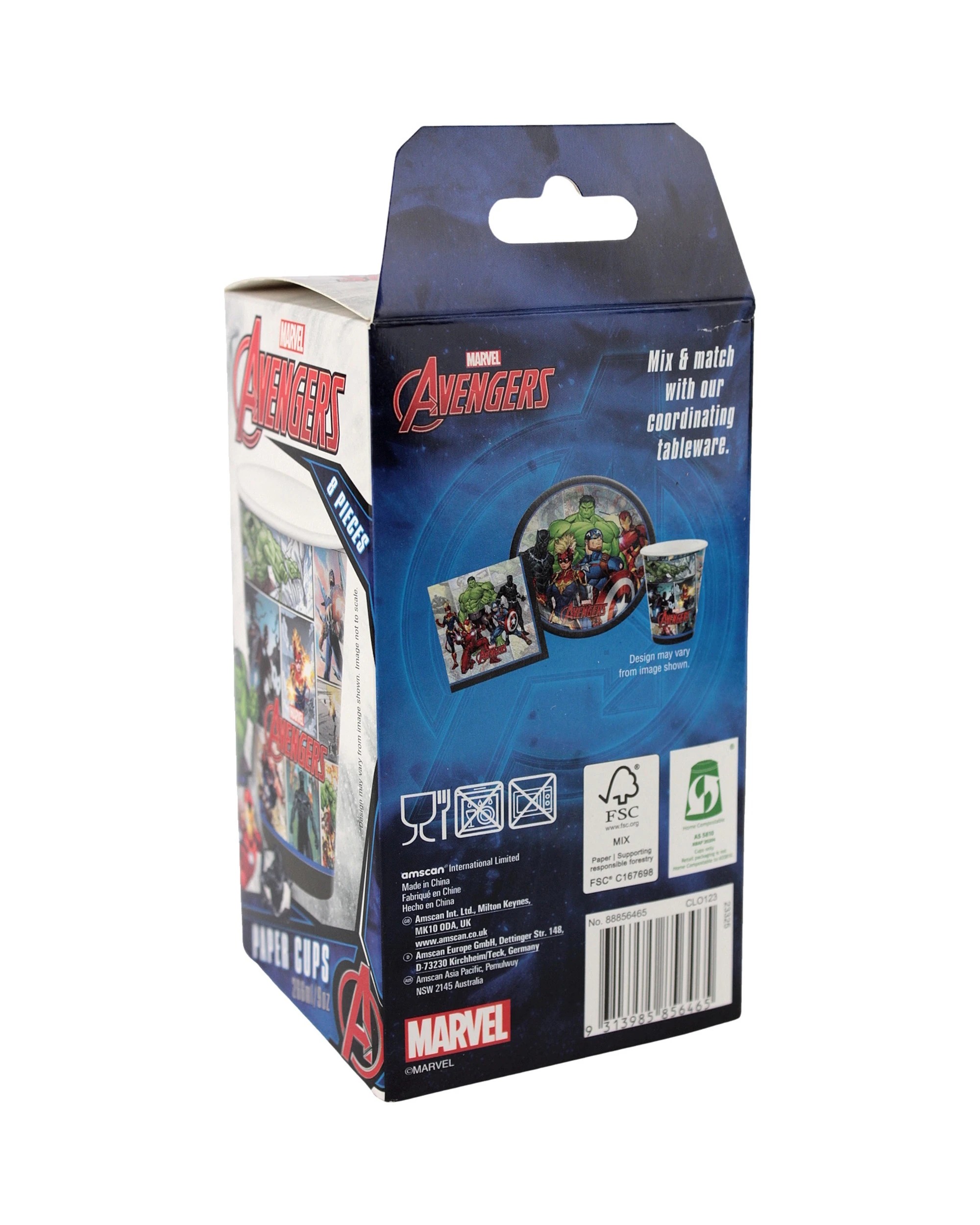 3 Marvel Marvel Avengers Powers Unite Paper Cups Pack of 8 - Multi, 3 of 3