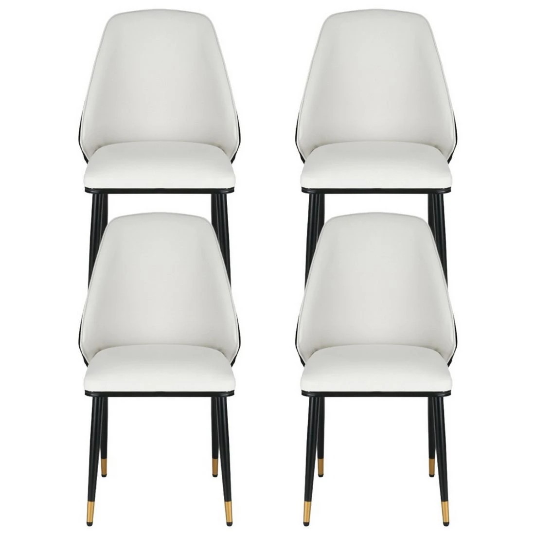 3 Artiss Dining Chairs Set of 4 Leather Seat  and - Multi, 3 of 6