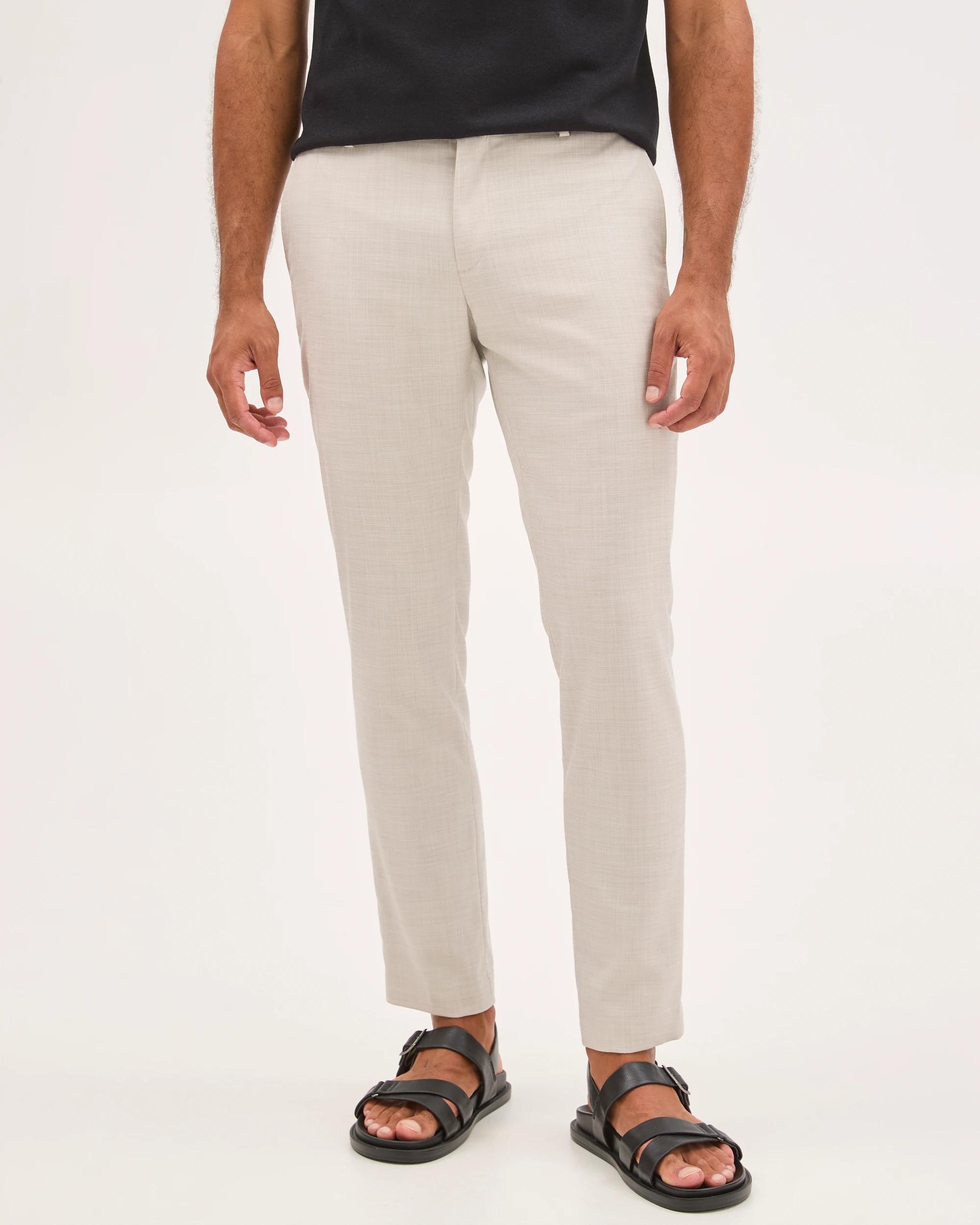 3 Preview Tailored Suit Pants ECRU MARLE, 3 of 5