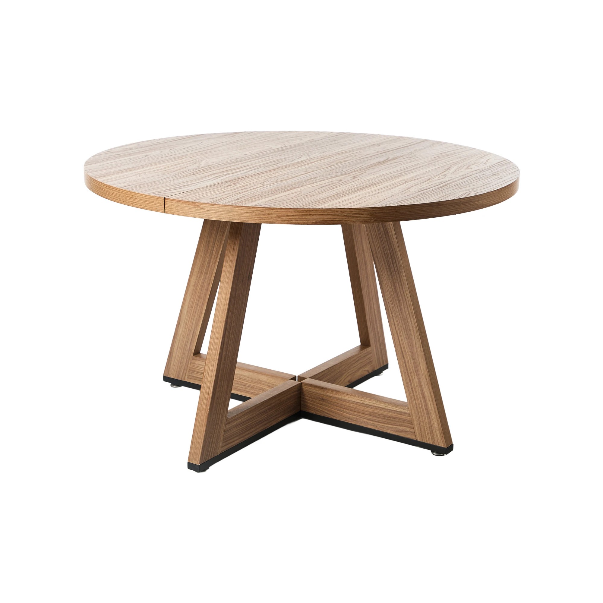 8 Oikiture 120cm Round Dining Table Wooden Kitchen Furniture - Natural, 8 of 9