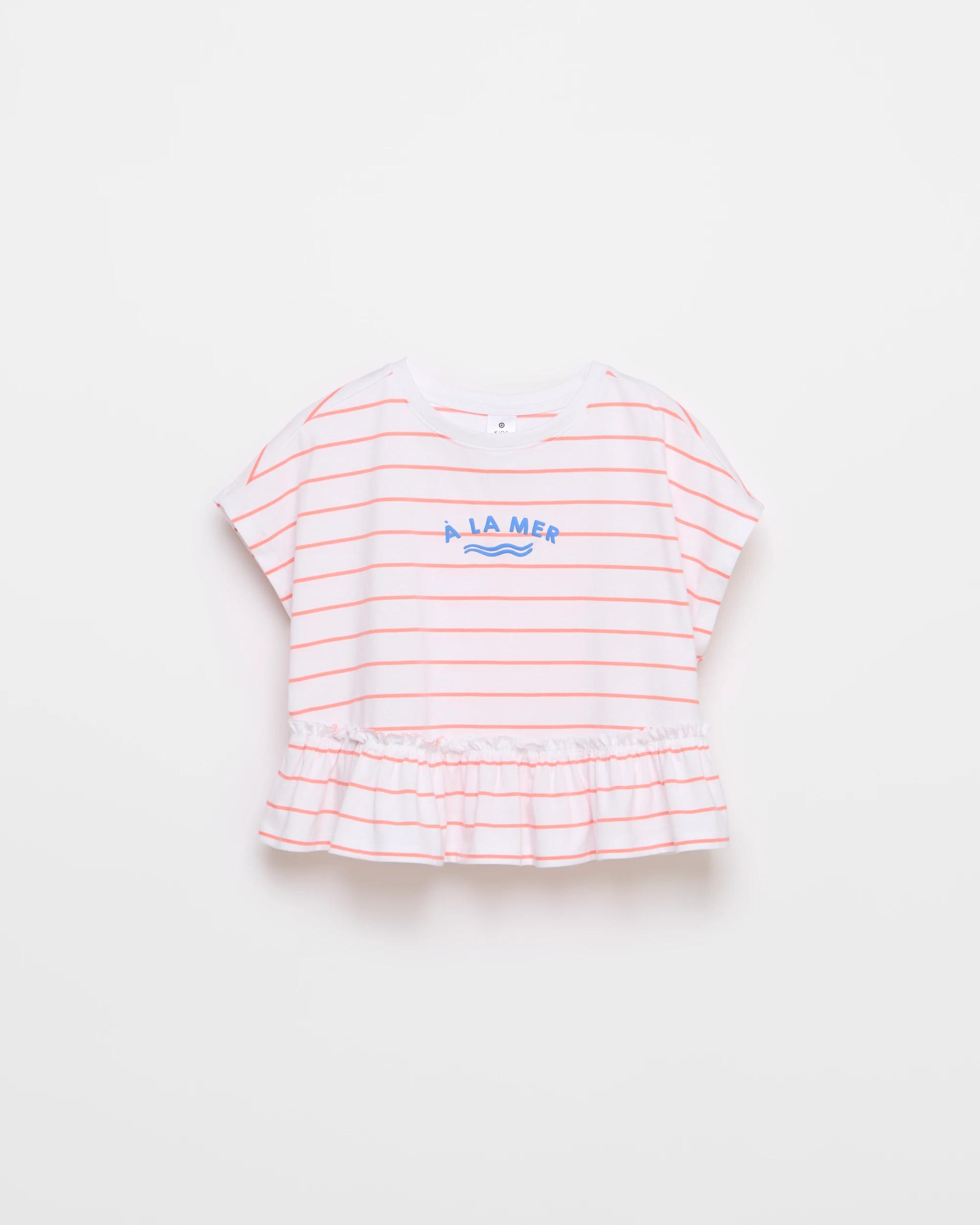 1 Target Australian Cotton Ruffle T-shirt STRIPE, 1 of 2