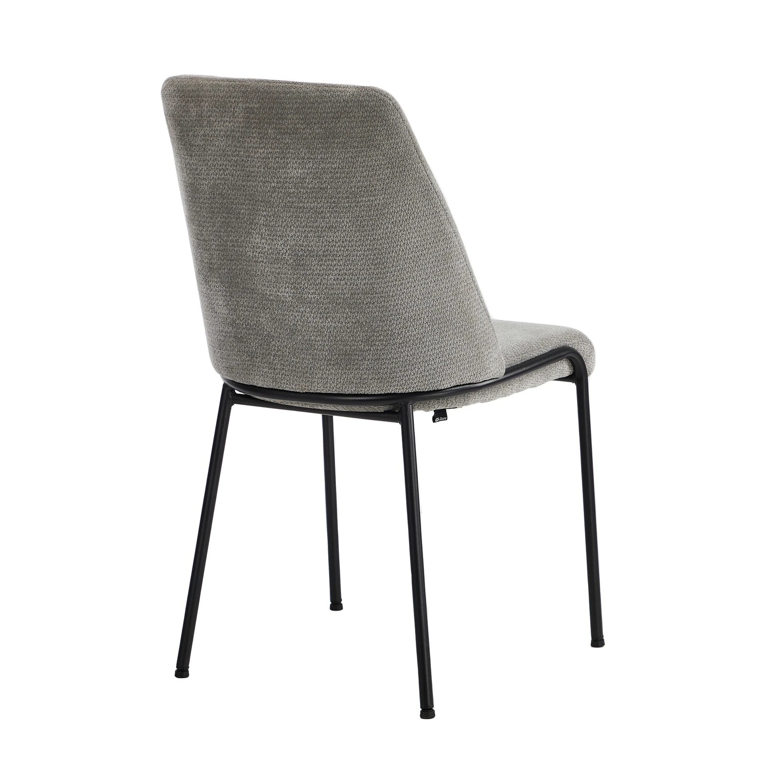 9 Oikiture Set of 4 Dining Chairs Chenille Fabric Kitchen Chair Padded Seat - Grey, 9 of 9