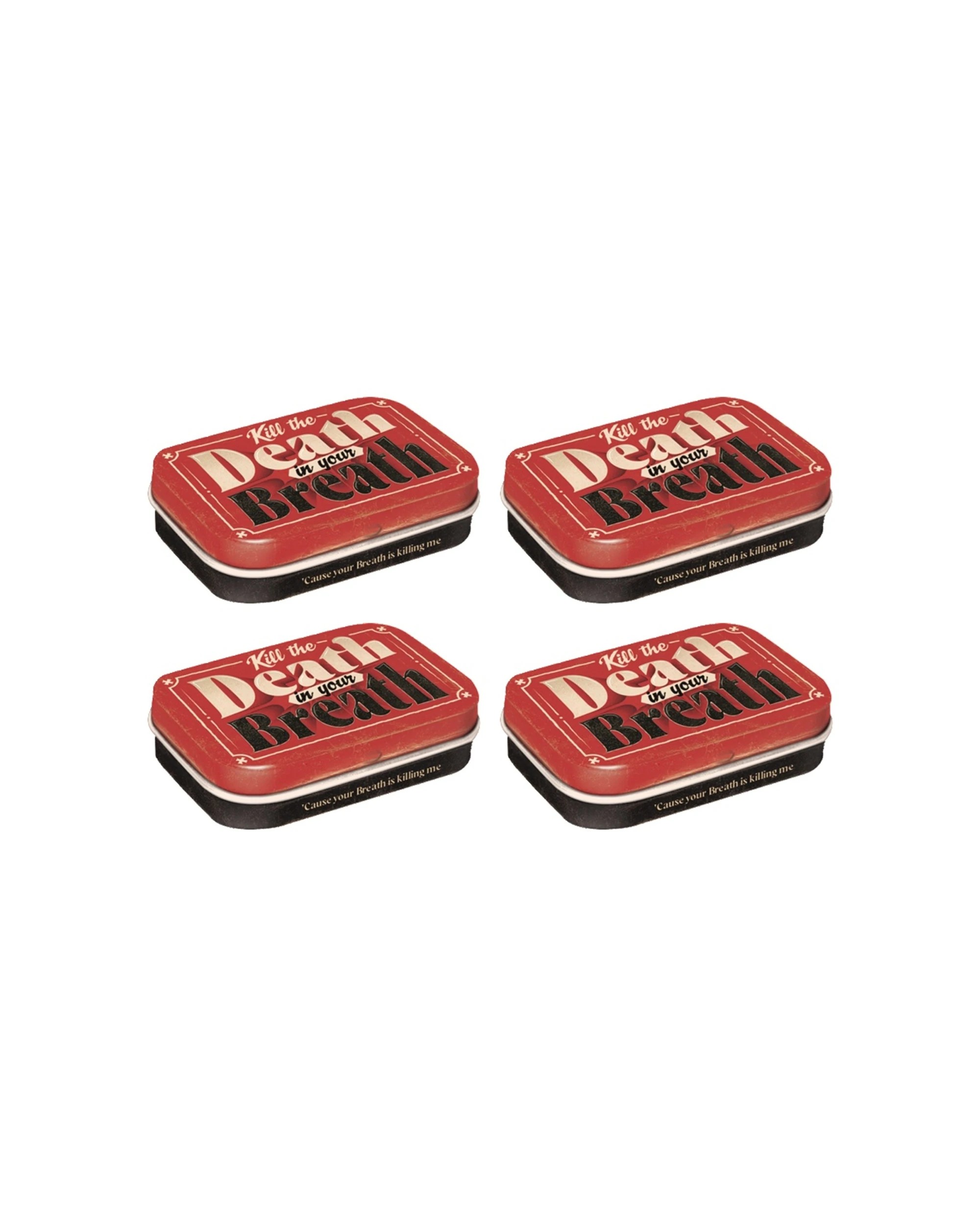 Nostalgic-Art 4PK Pocket Box with Mints - Death In Your Breath - Red ...