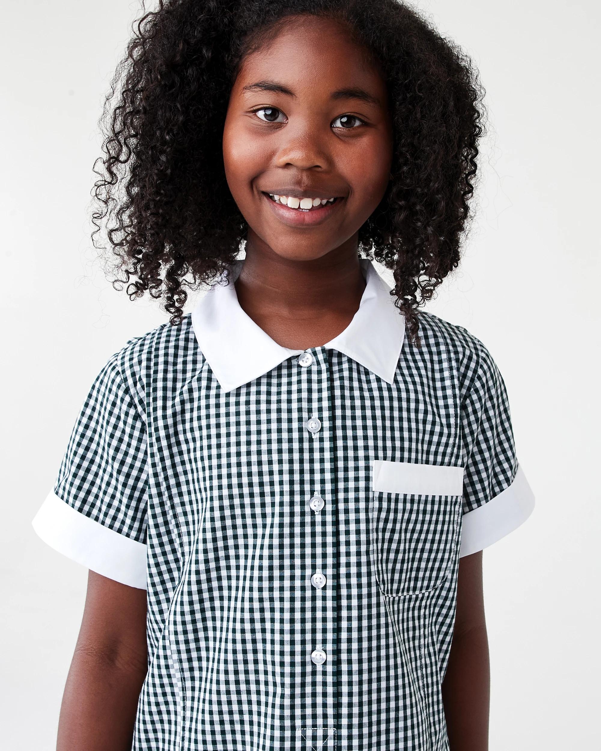 3 School Dress Grn Gngham, 3 of 10