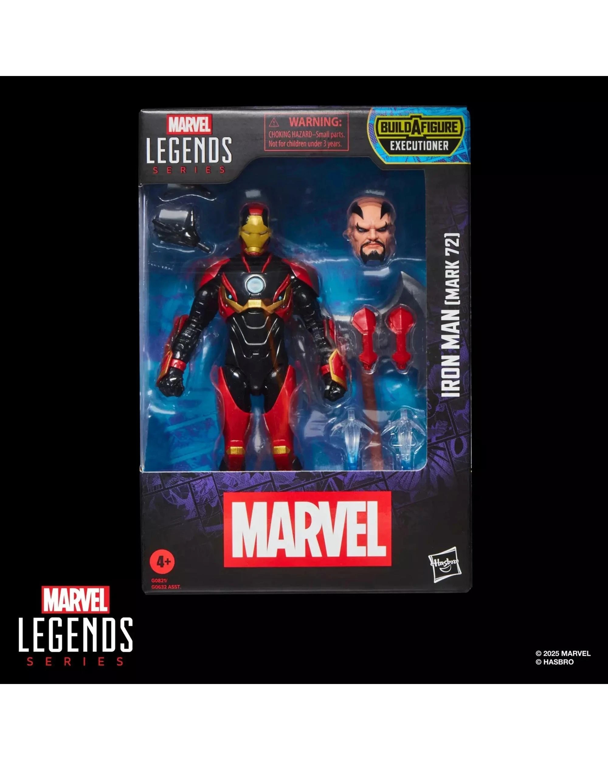 9 Hasbro Marvel Legends Series Iron Man Mark 72 Build-A-Fig Action Figure, 9 of 10