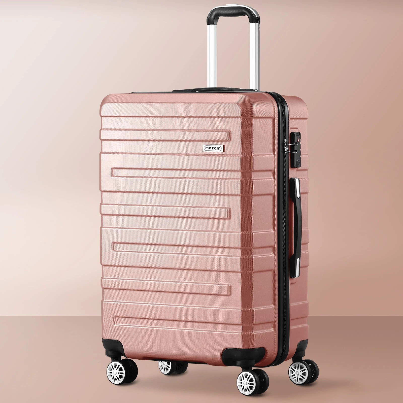 3 Mazam 28" Luggage Suitcase Travel TSA Lock Storage Hard Shell Case - Pink, 3 of 10