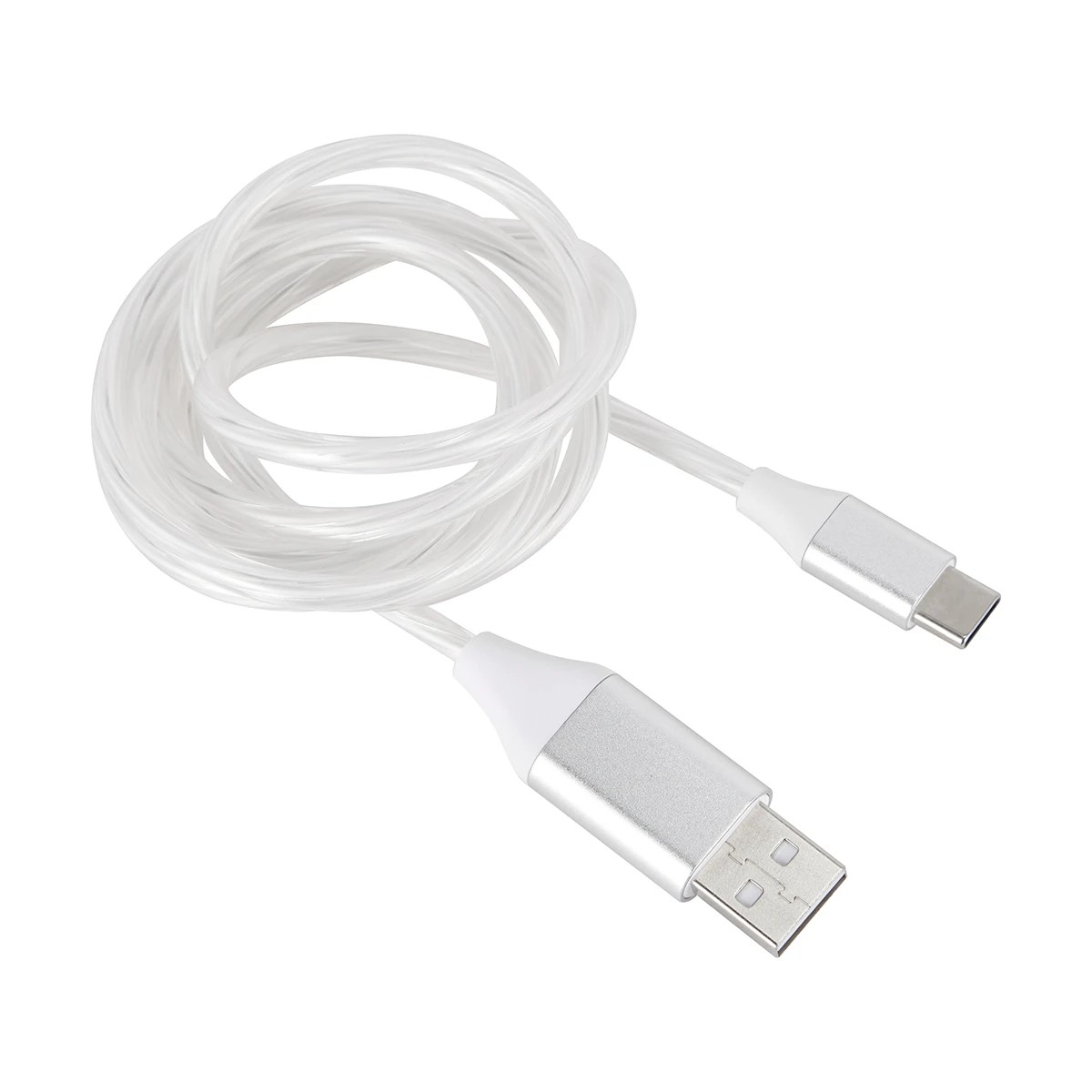 3 USB-A to USB-C 1m Cable with Light - Multi, 3 of 5