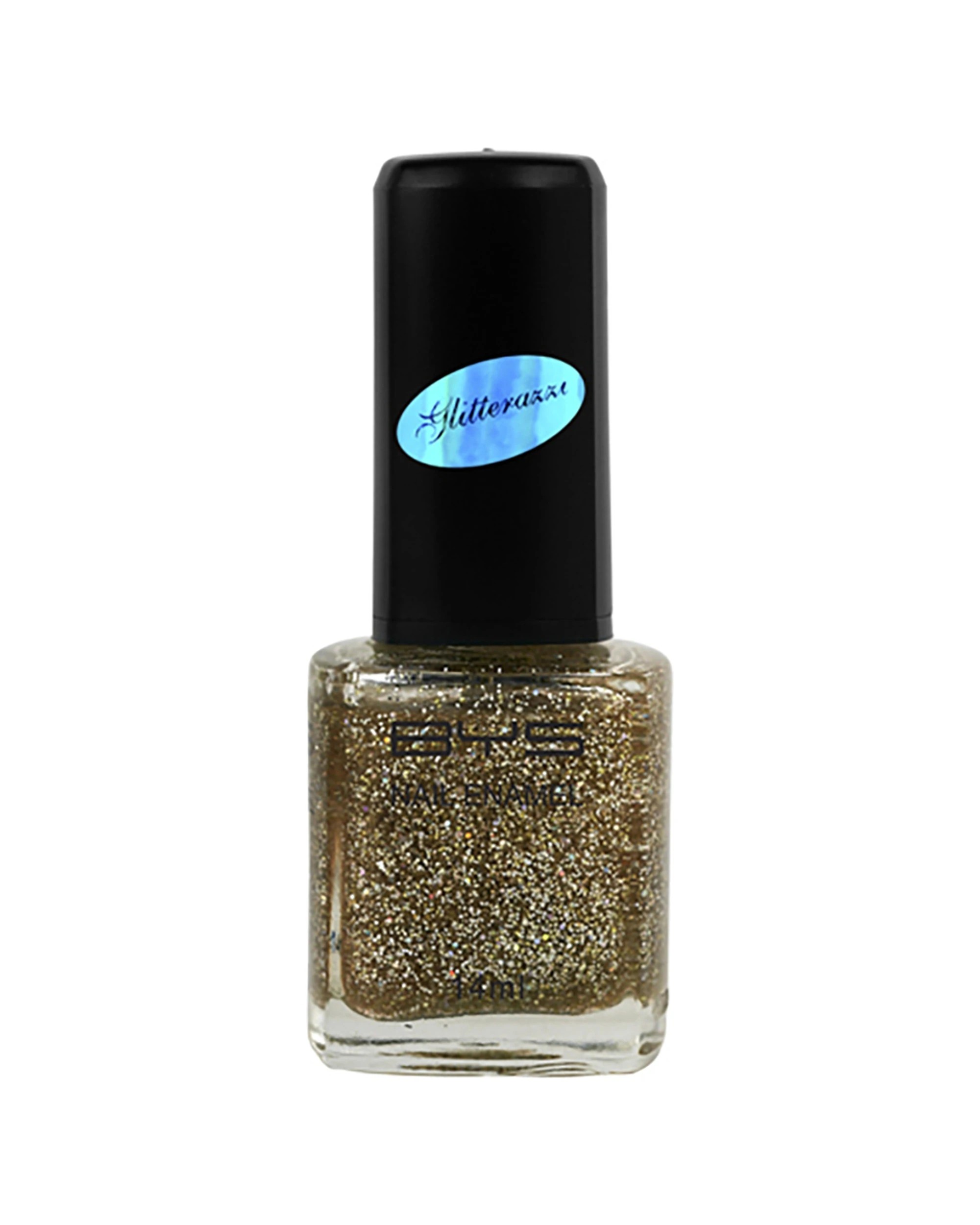 2 BYS 2PK BYS Glitterazzi Finger Nail Polish Long Wearing Chip Resistant 14ml - Gold, 2 of 2
