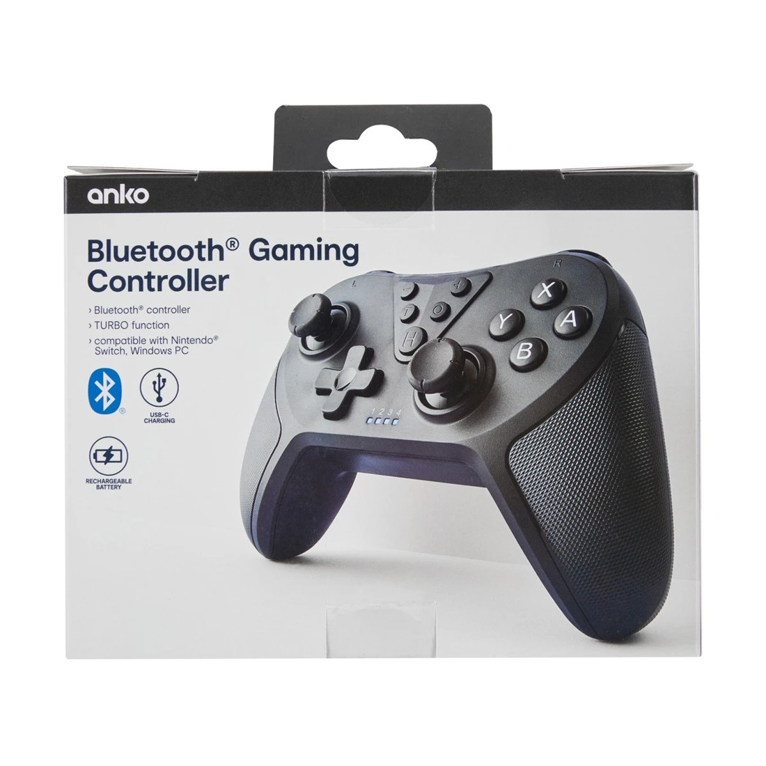 10 Wireless Bluetooth Gaming Controller - Black, 10 of 10