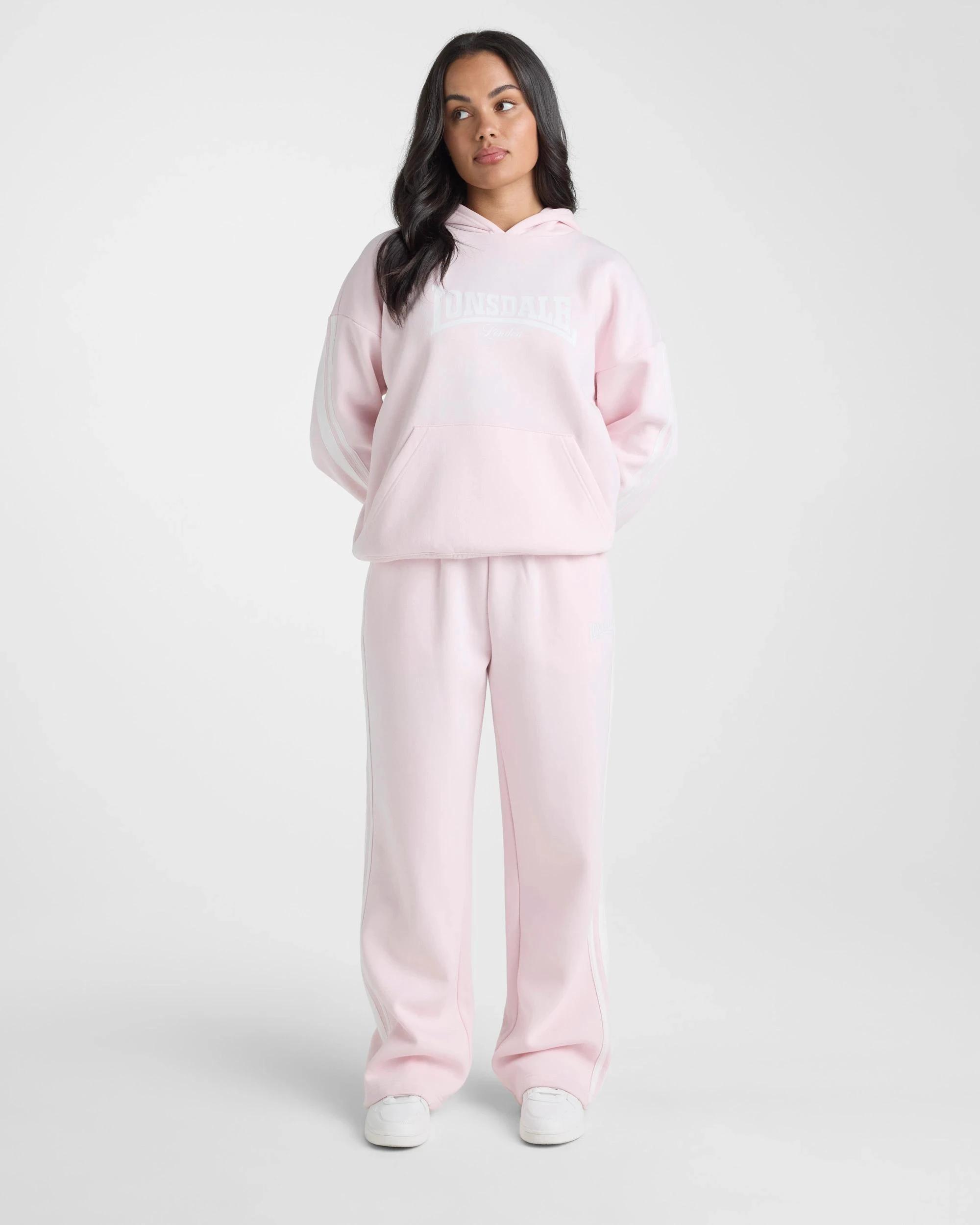 5 Lonsdale London Straight Leg Trackpants LIGHT PINK, 5 of 5