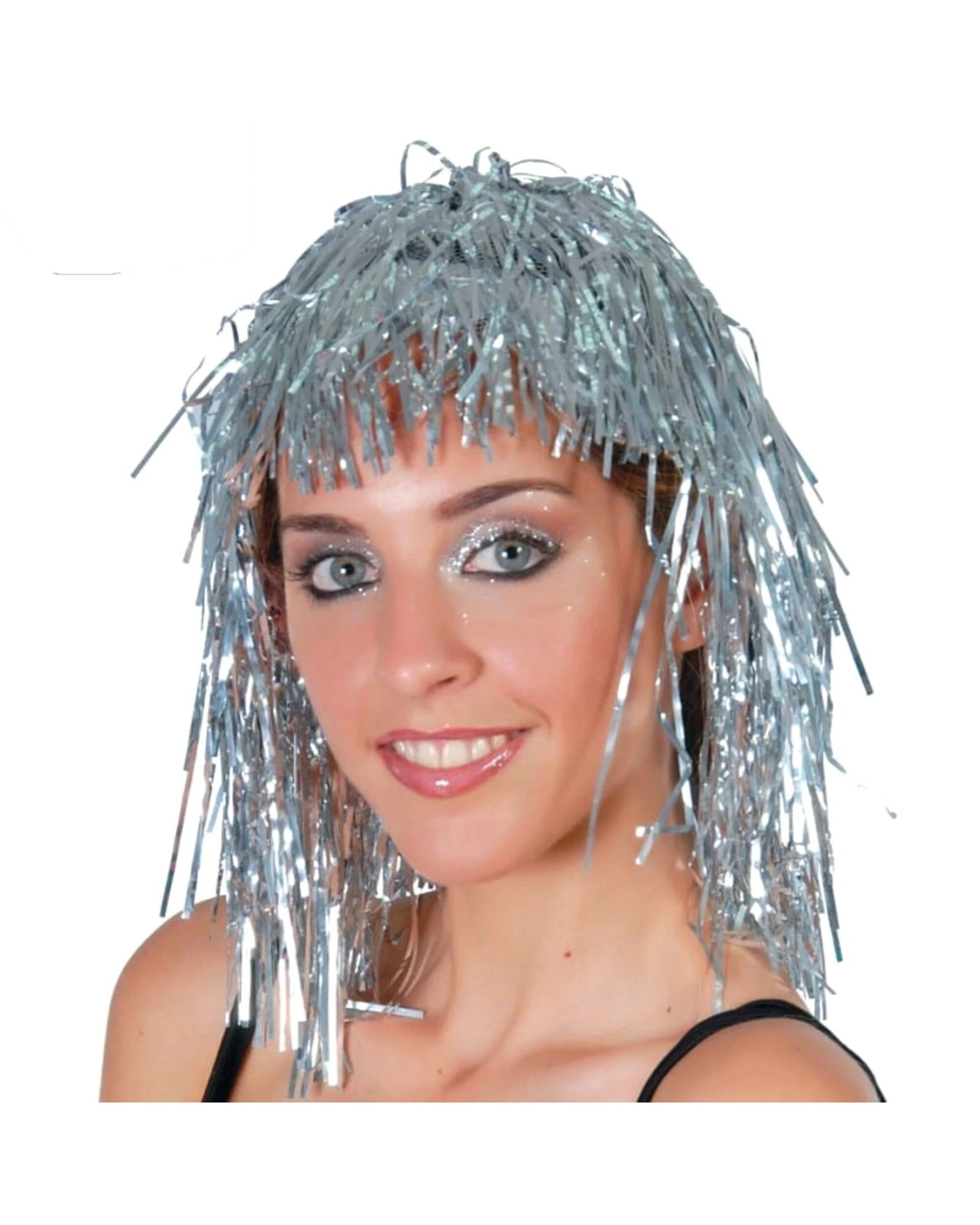 1 JD Party Tinsel Wig - Silver, 1 of 1