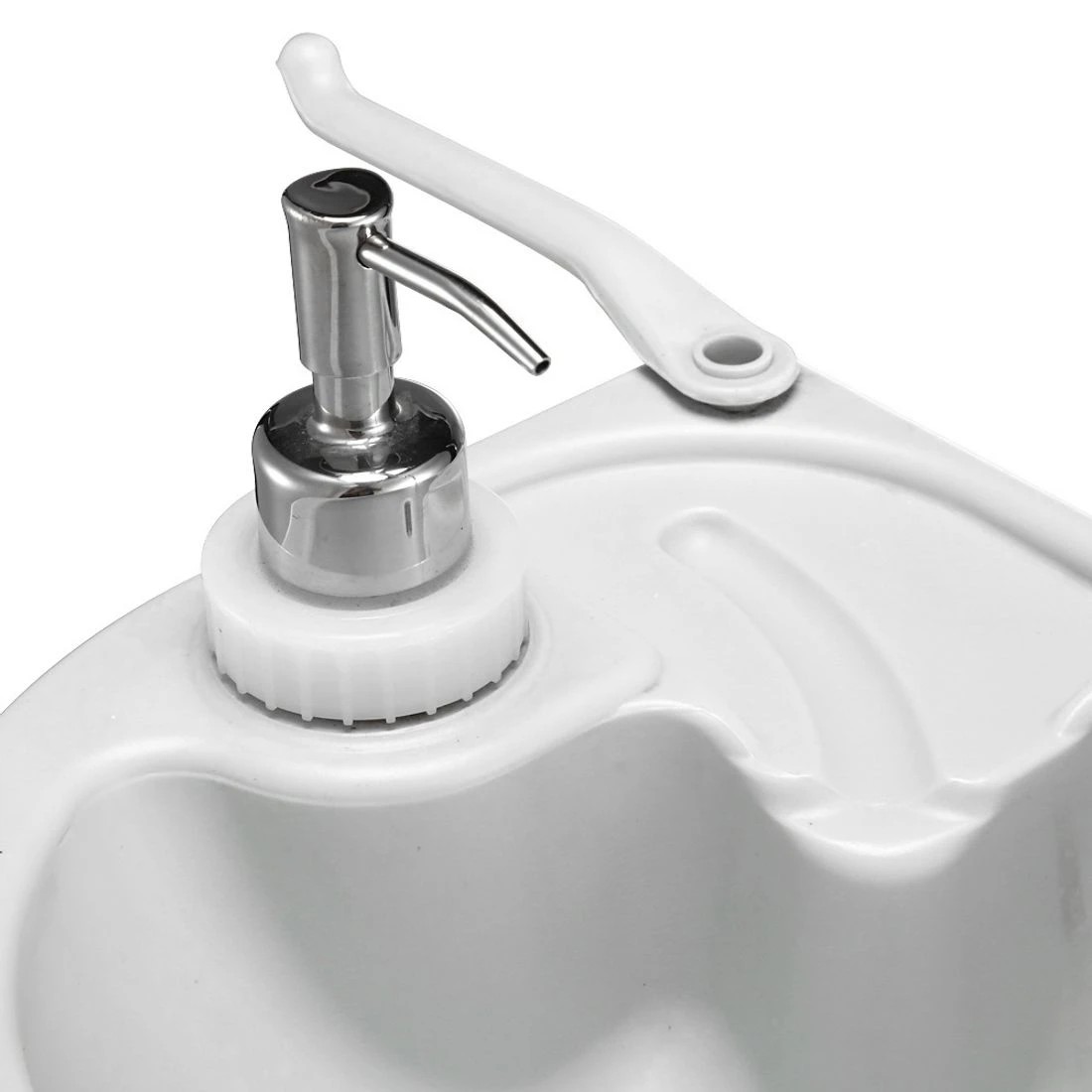 8 Weisshorn Camping Basin Portable Hand Wash Sink Stand 43L Capacity - Grey, 8 of 8