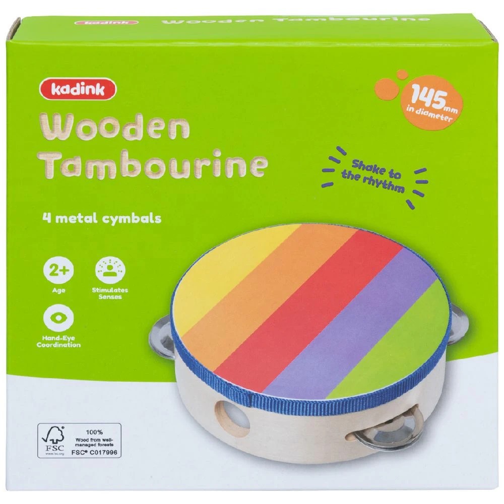 1 Kadink Wooden Tambourine, 1 of 4