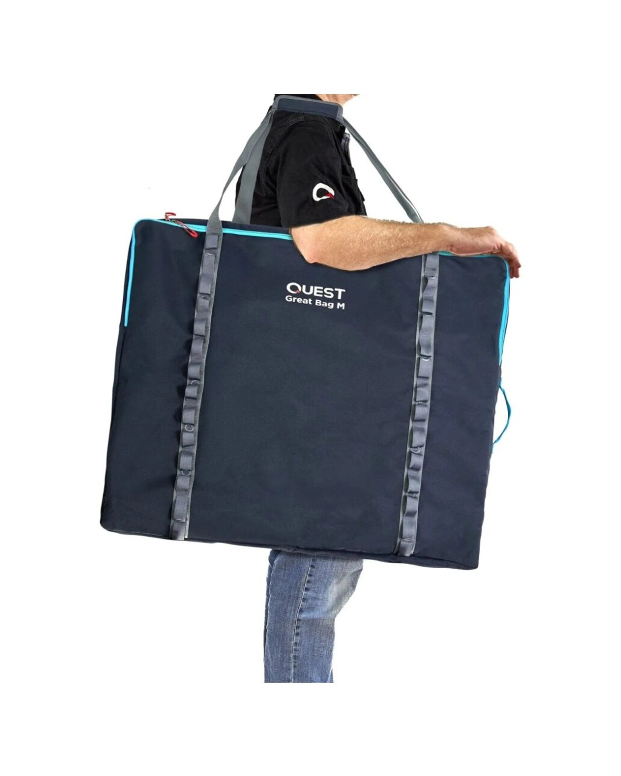 6 Quest Outdoors Camping Furniture Carry Bag Medium 1000D Polyester Padded - Black, 6 of 7