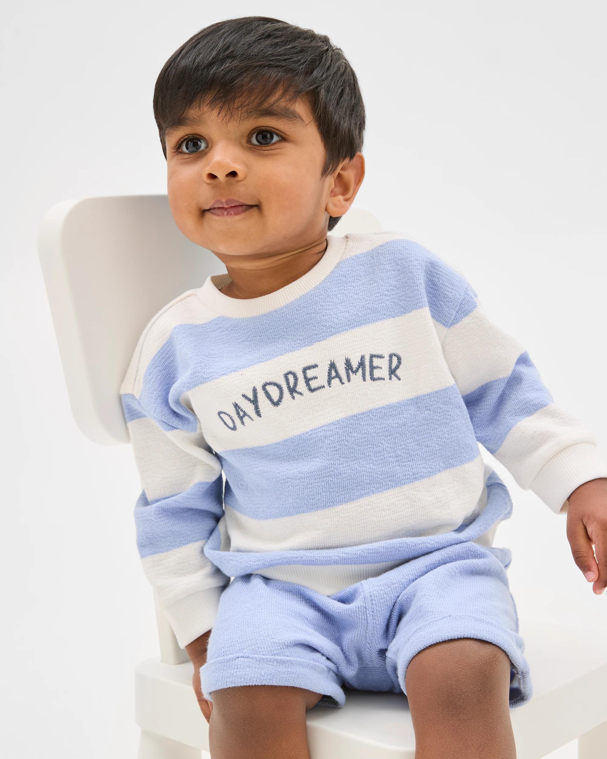 1 Target Baby Organic Cotton Baby Crew Fleece Top and Short 2 Piece Set , 1 of 5