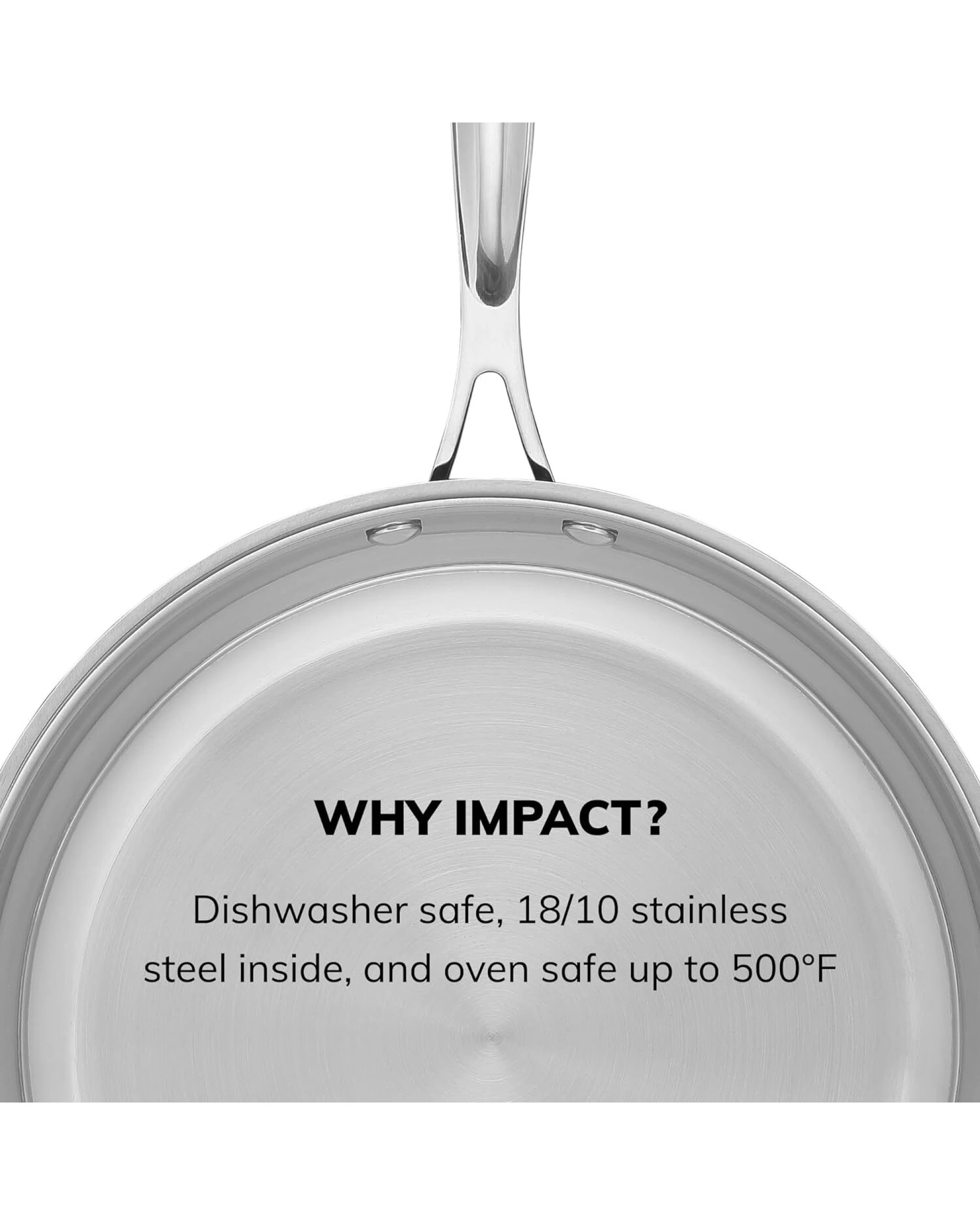 6 20cm Scanpan Impact Frying Fry Pan - Stainless Steel - Silver (8"), 6 of 6