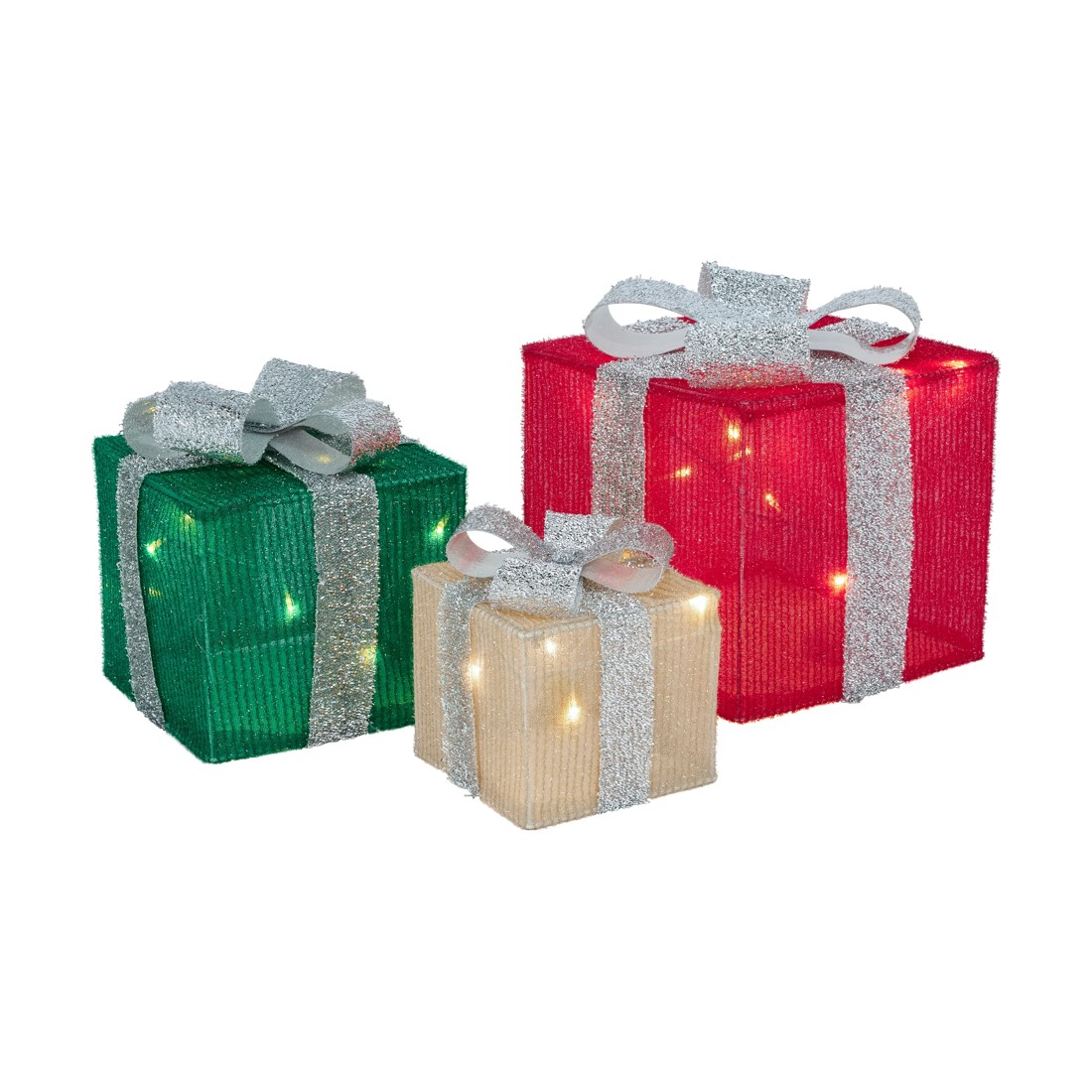 2 3 Pack Battery Operated LED Light Up Presents, 2 of 8