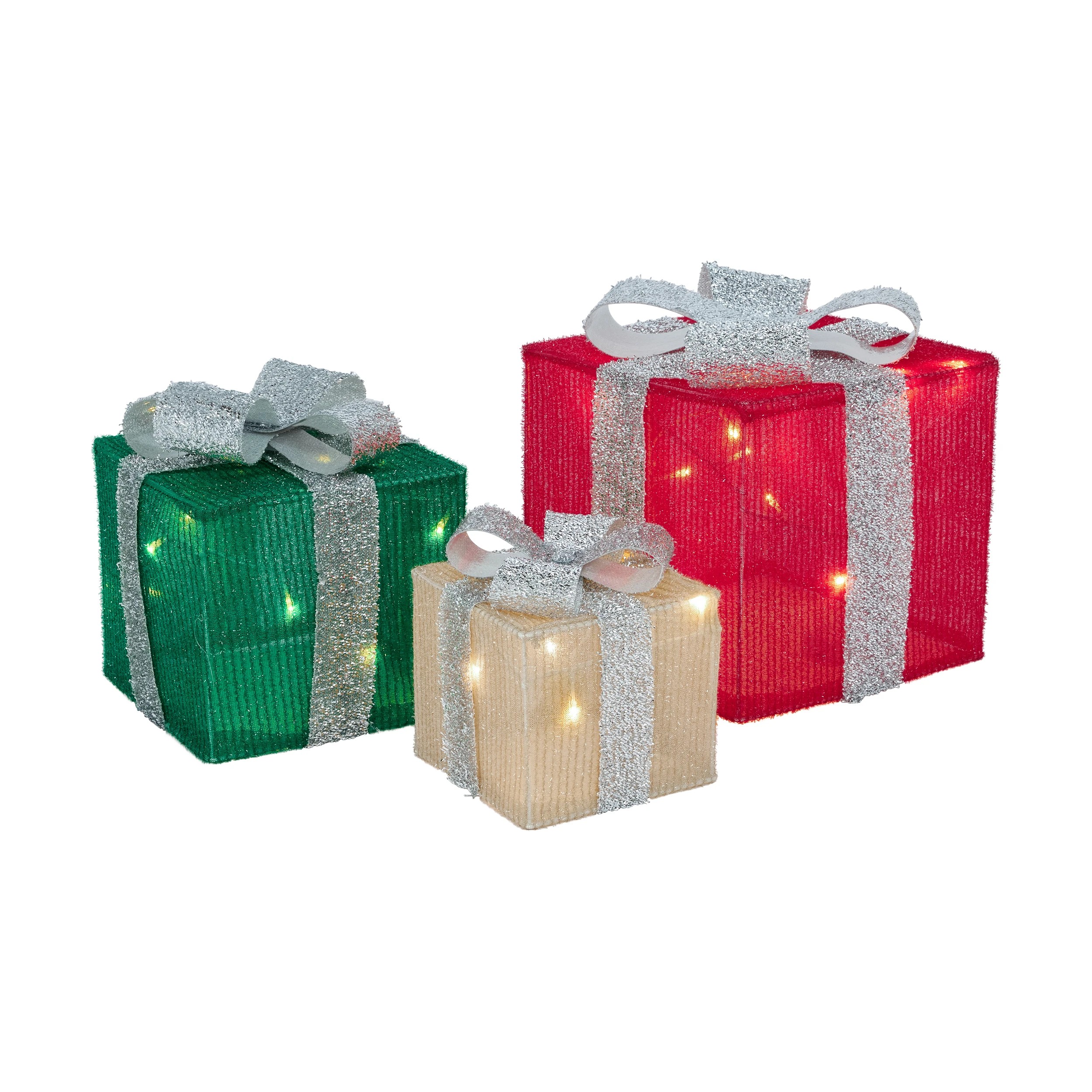 2 3 Pack Battery Operated LED Light Up Presents, 2 of 8