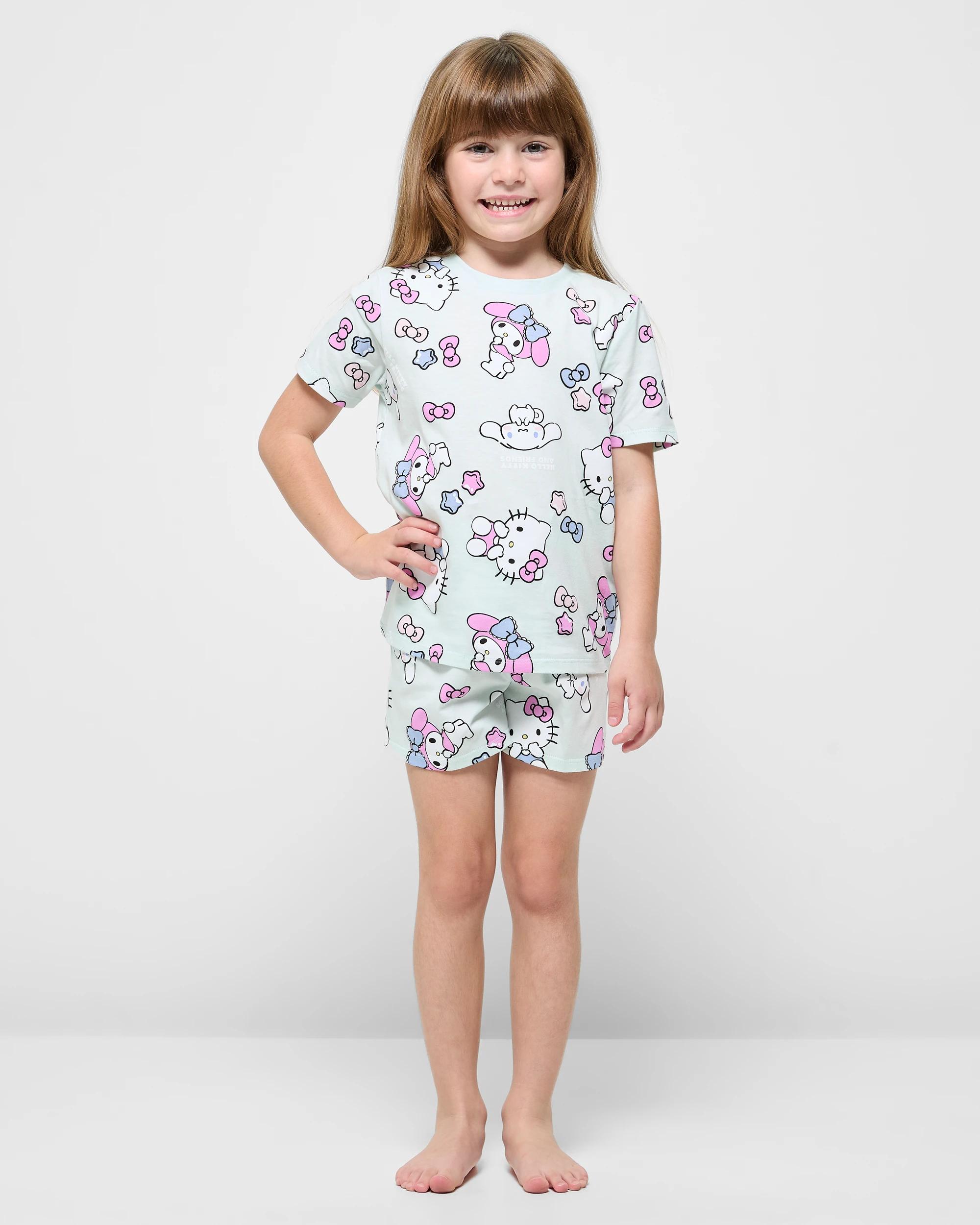 3 Hello Kitty Australian Cotton Younger Girls Pyjama Set 2 Pack HELLO KITTY, 3 of 7