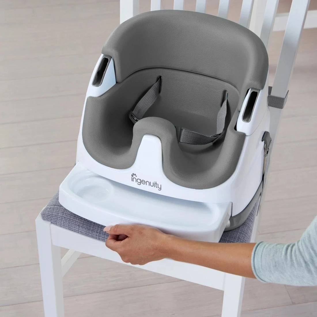6 Ingenuity Baby Base 2-in-1 Seat - Slate​ - Grey, 6 of 10