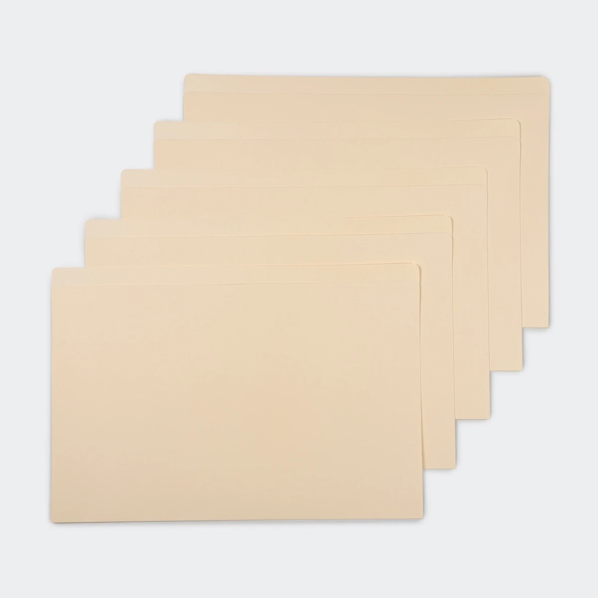 1 10 Pack Foolscap Manilla Folders, 1 of 6