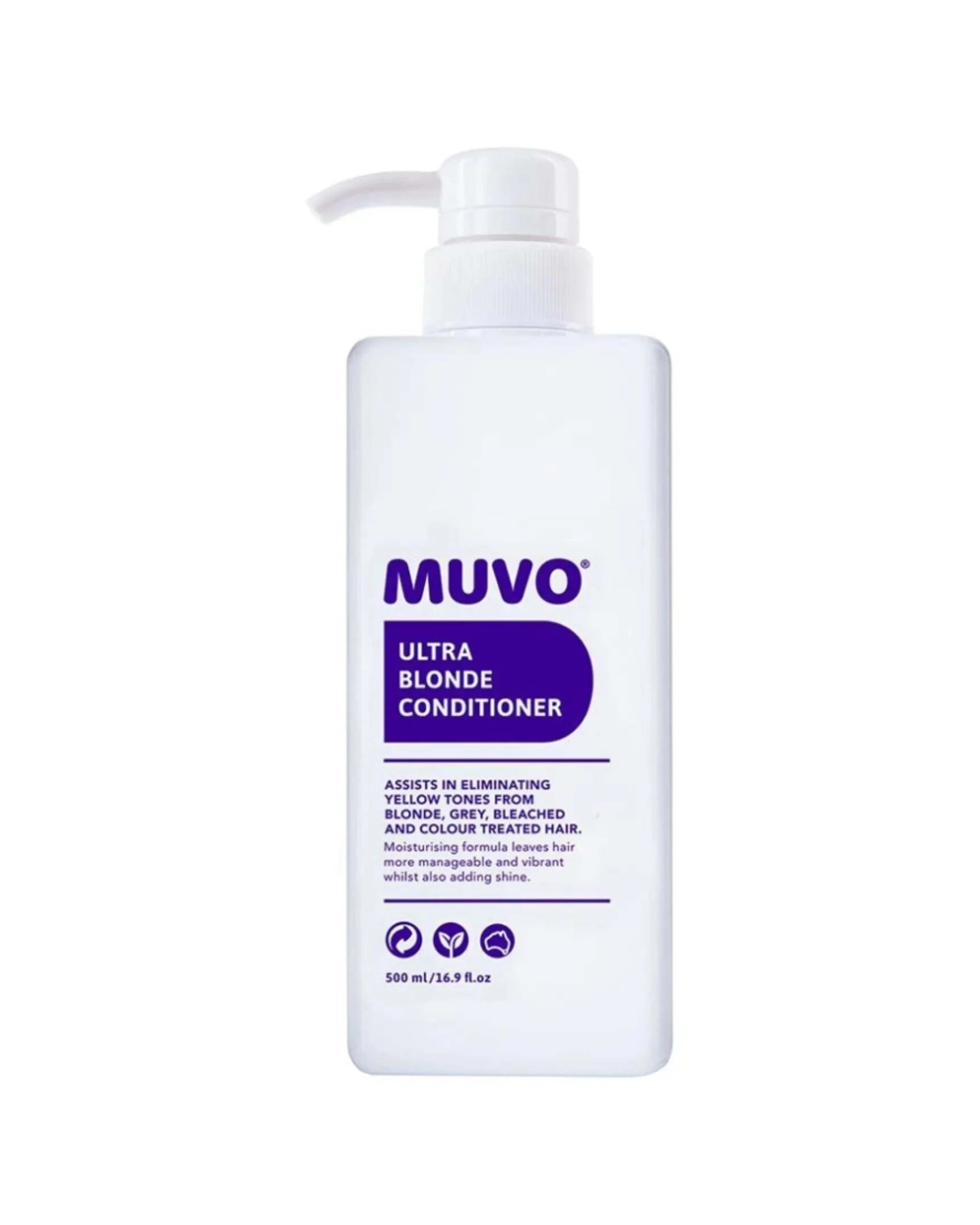 1 MUVO Ultra Blonde Conditioner Neutralises Brassy Tones 500ml - White, 1 of 1