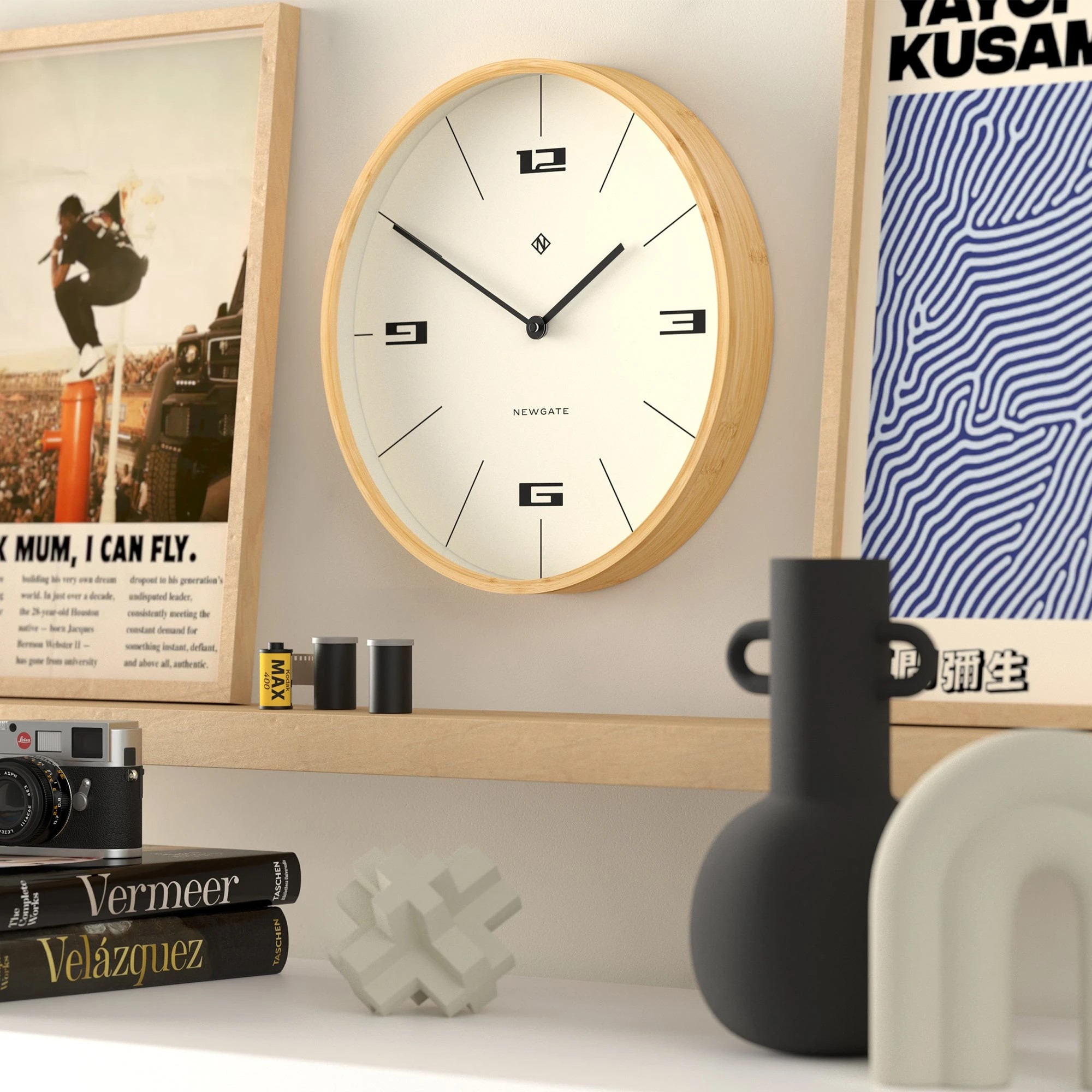 4 Newgate Mauritius Wall Clock - Natural, 4 of 4