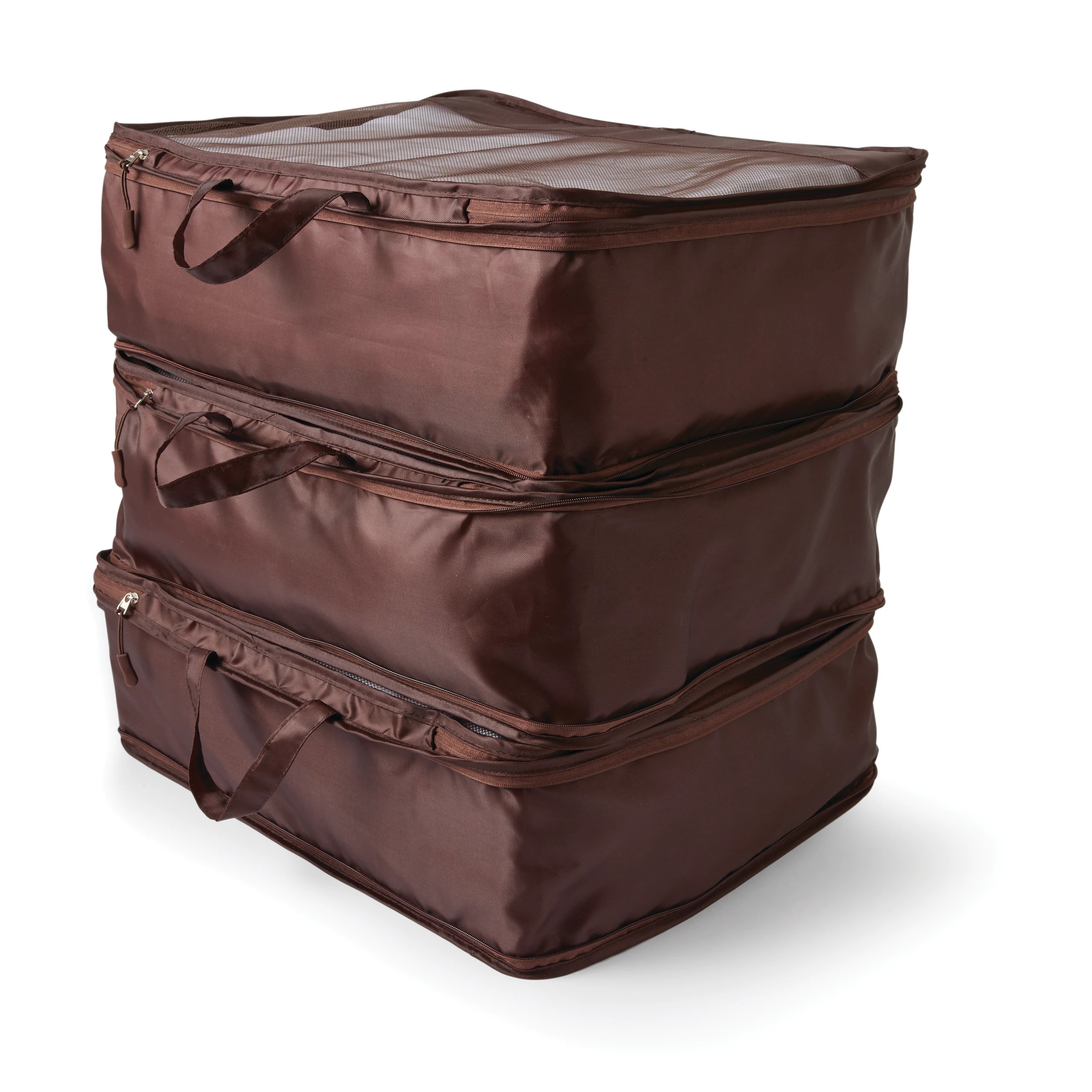 3 3 Piece Large Compression Packing Cube - Chocolate, 3 of 10