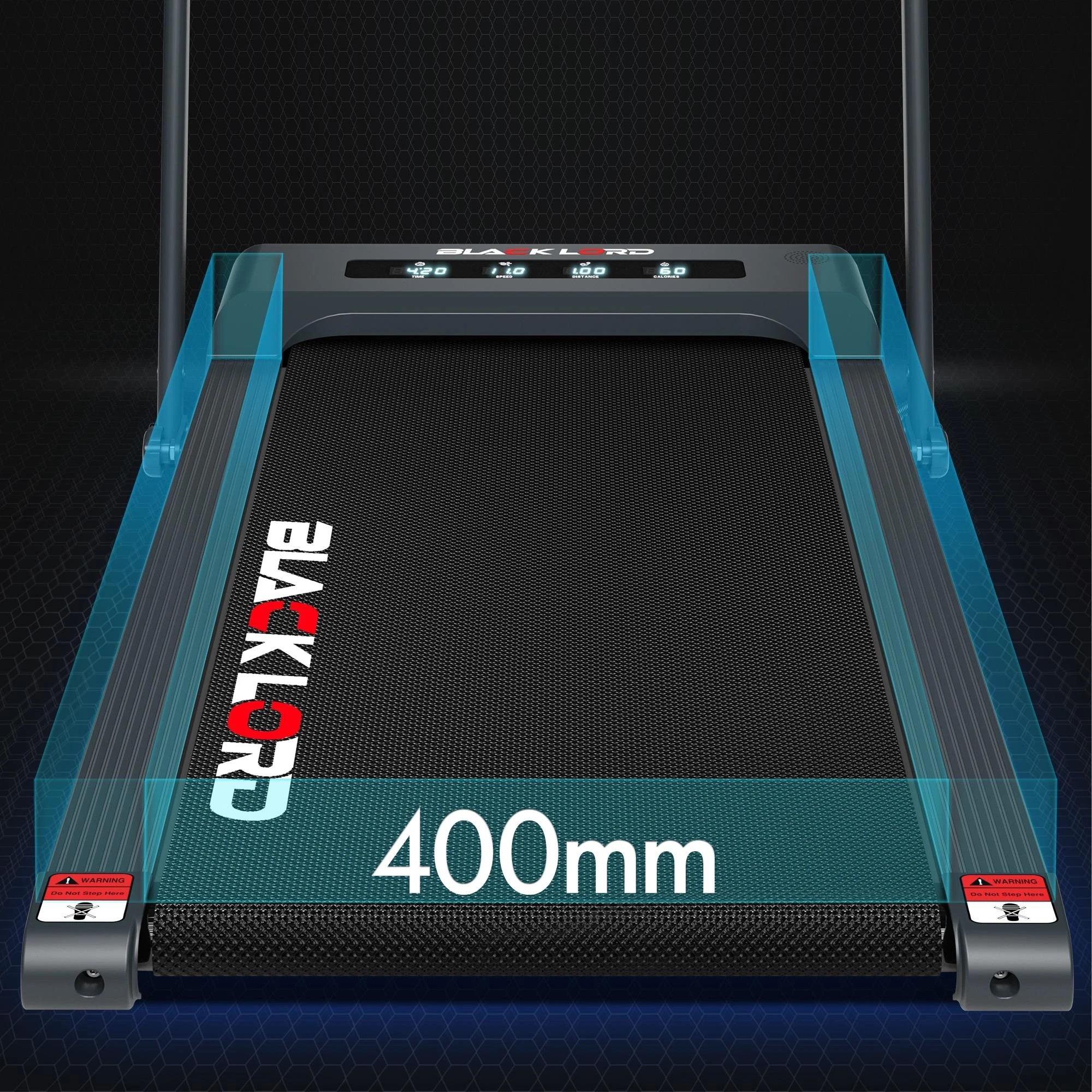 9 Black Lord Treadmill Electric Walking Pad Under Desk Foldable Gym 400mm - Grey, 9 of 10