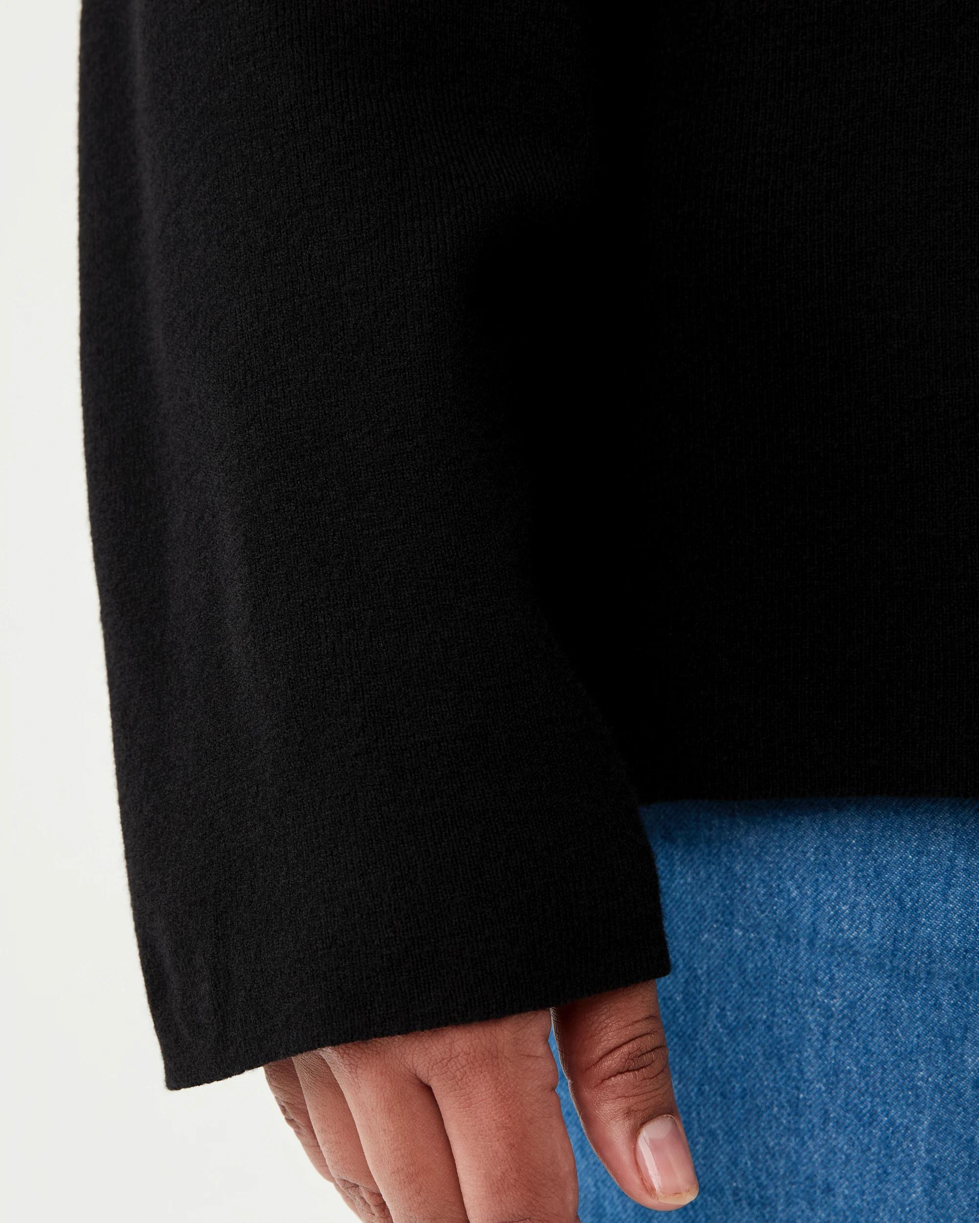 7 Curve Gold Tone Button Cardigan Black, 7 of 7