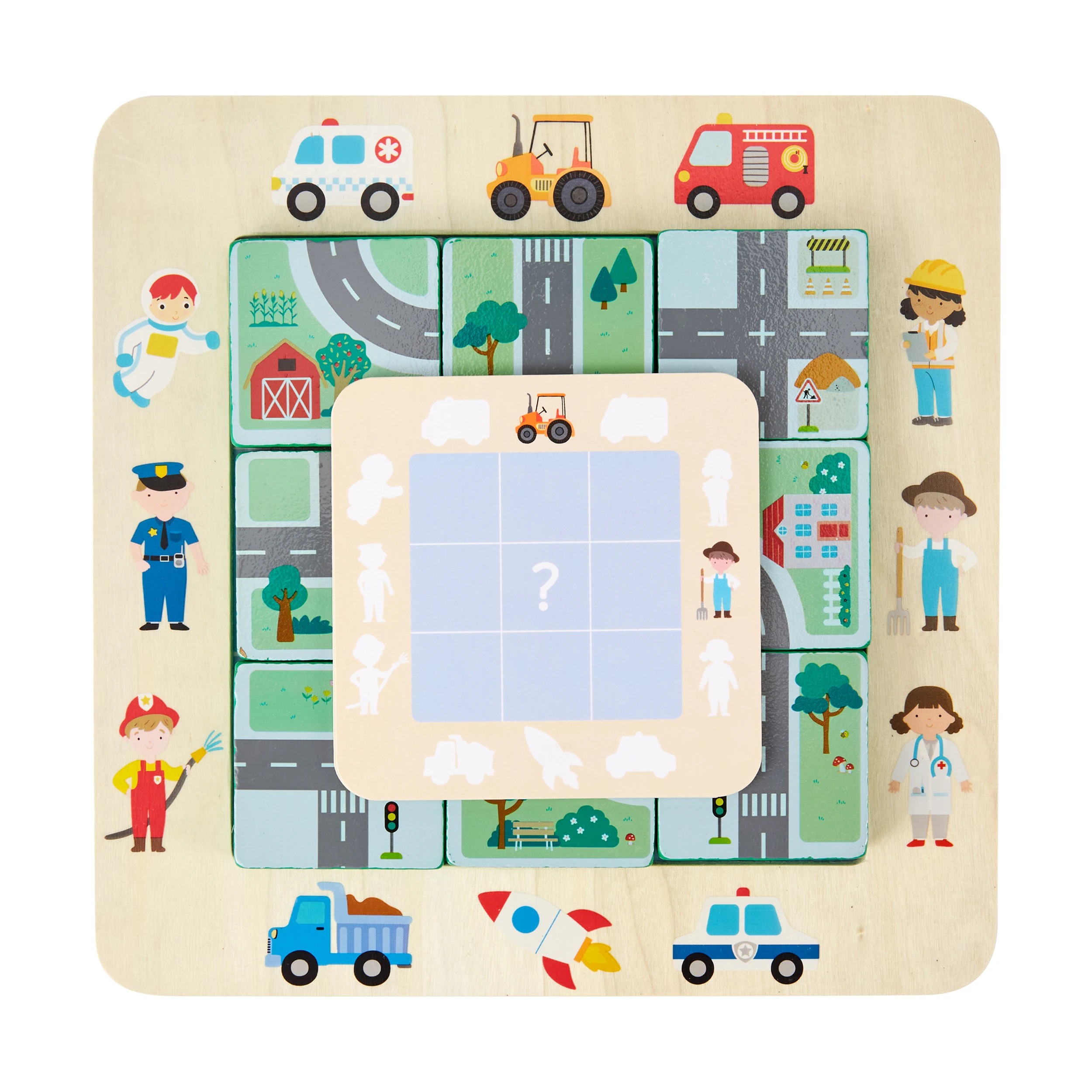 1 16 Piece Wooden Wayfinding Puzzle, 1 of 5