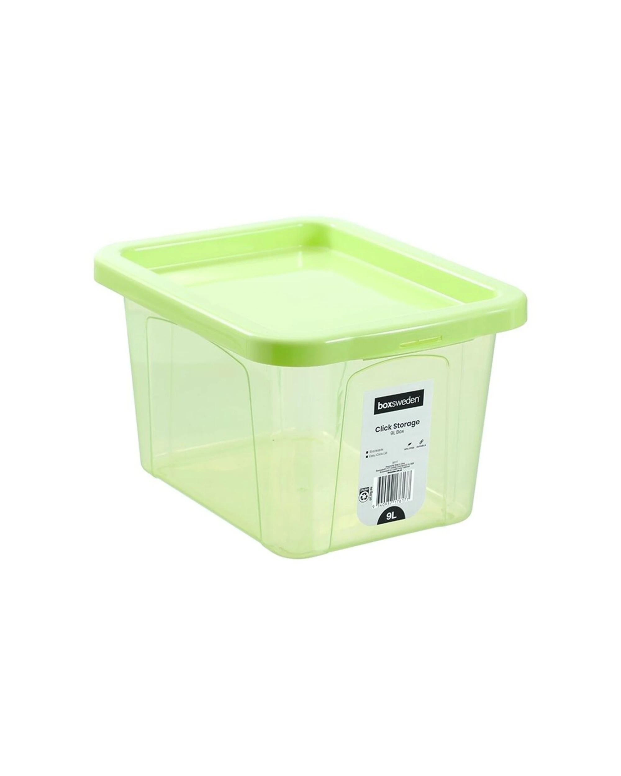 1 Boxsweden Click Storage Box 9L Secure Lock Lid Home Organisation - Multi, 1 of 7
