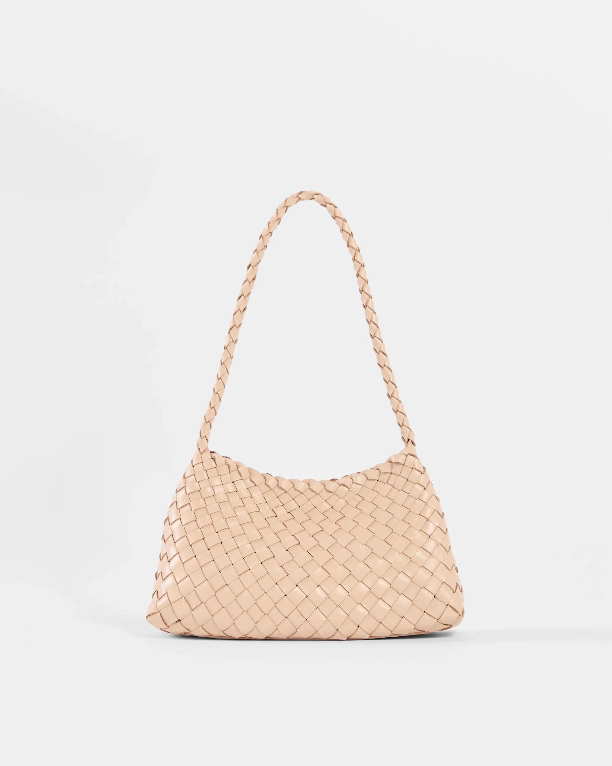 1 Target Genuine Leather Weave Shoulder Bag MINK, 1 of 2