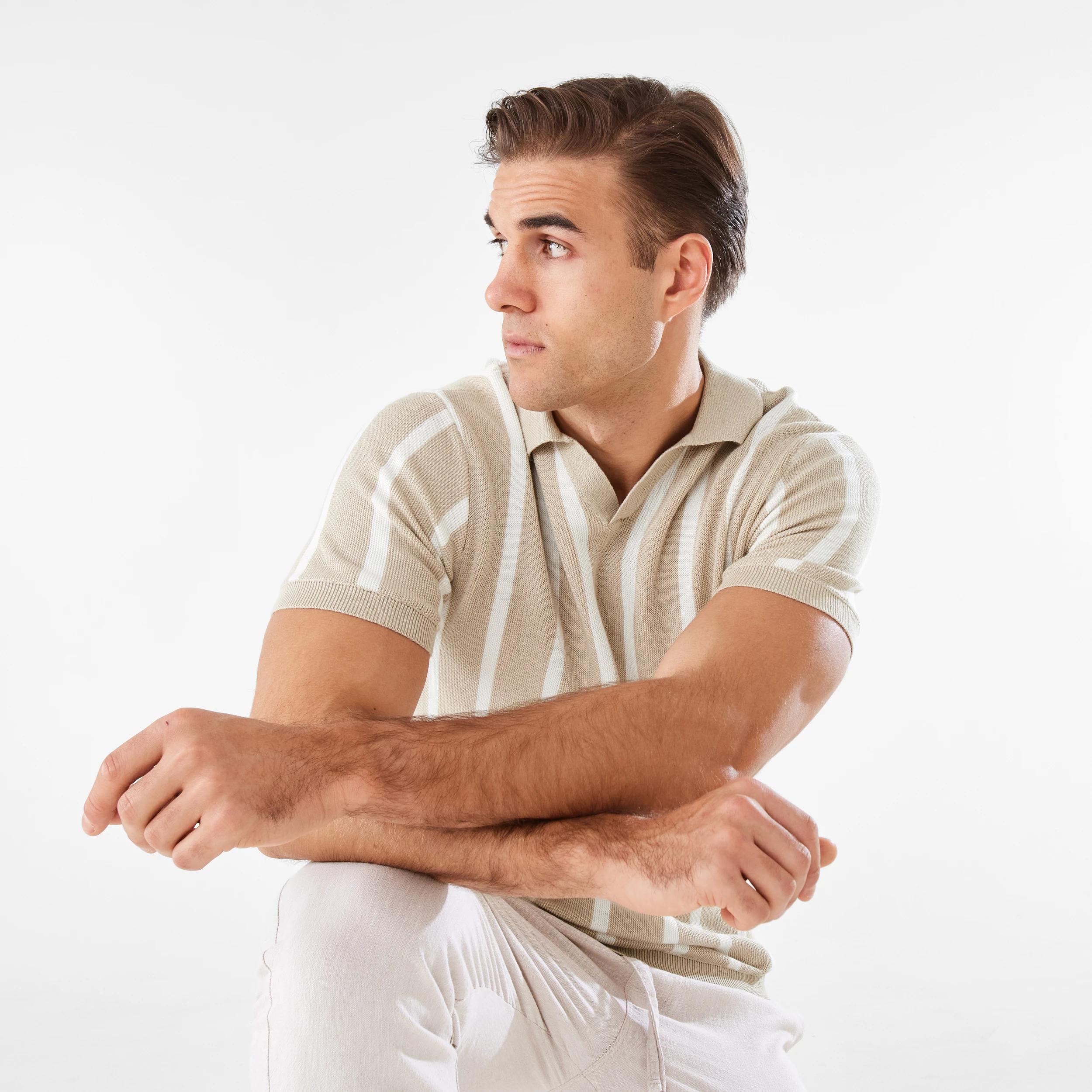 8 Knit Polo Shirt NEUTRAL, 8 of 9