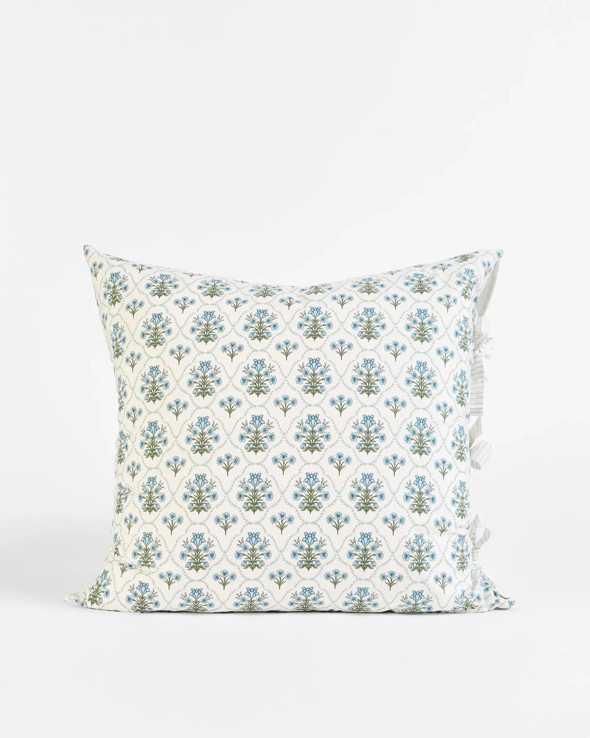 1 Target Adeline Australian Cotton Floral European Pillowcase - Queen Bed - White, 1 of 4