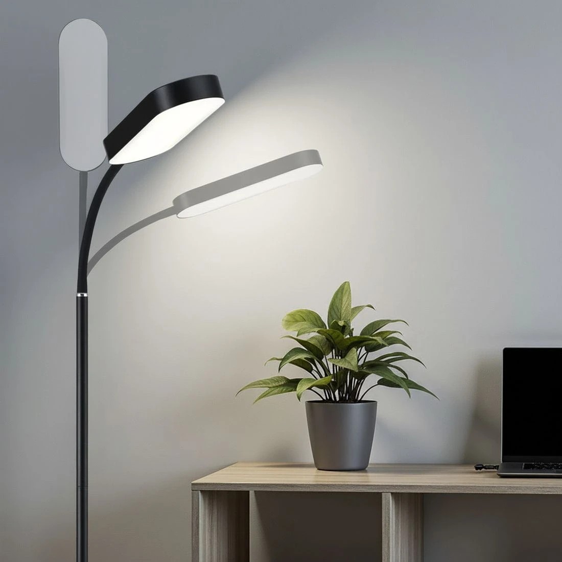 5 Artiss LED Floor Lamp with Remote Control & 4 Color Temperature Reading Living Room - Black, 5 of 7