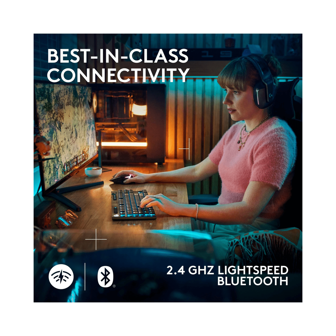 5 Logitech G915 X LIGHTSPEED TKL Low-Profile Wireless Gaming Keyboard - Black, 5 of 6