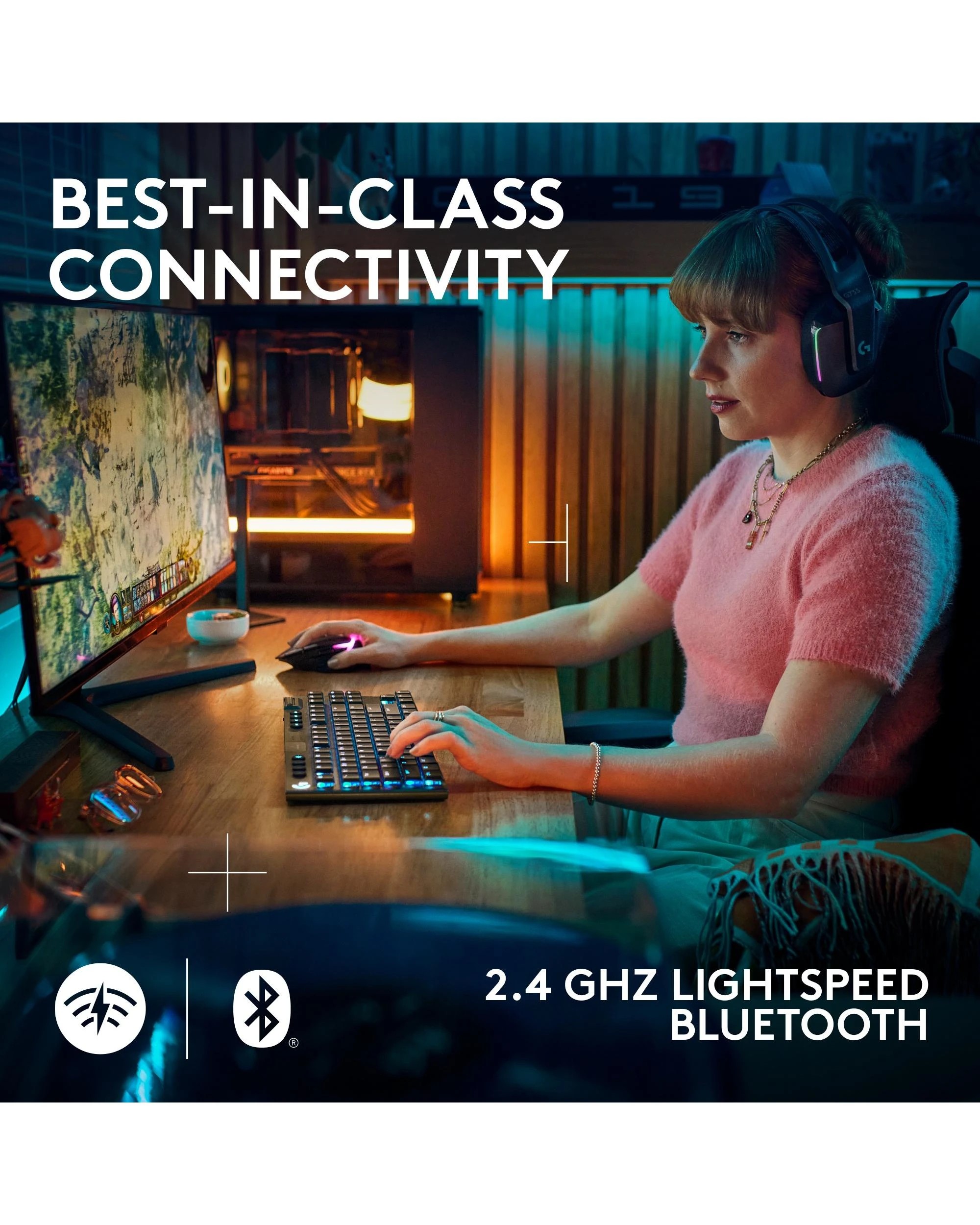 5 Logitech G915 X LIGHTSPEED TKL Low-Profile Wireless Gaming Keyboard - Black, 5 of 6