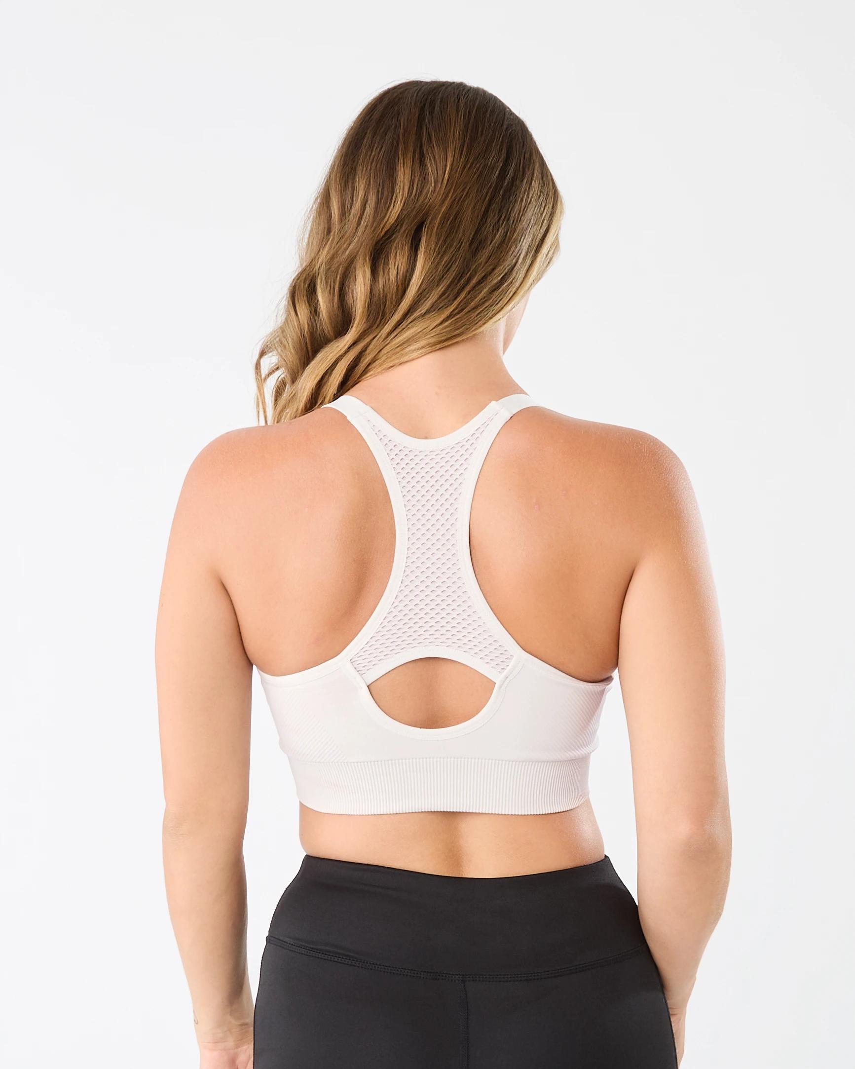 3 Active Womens Seamfree Crop Top Peak Grey, 3 of 7