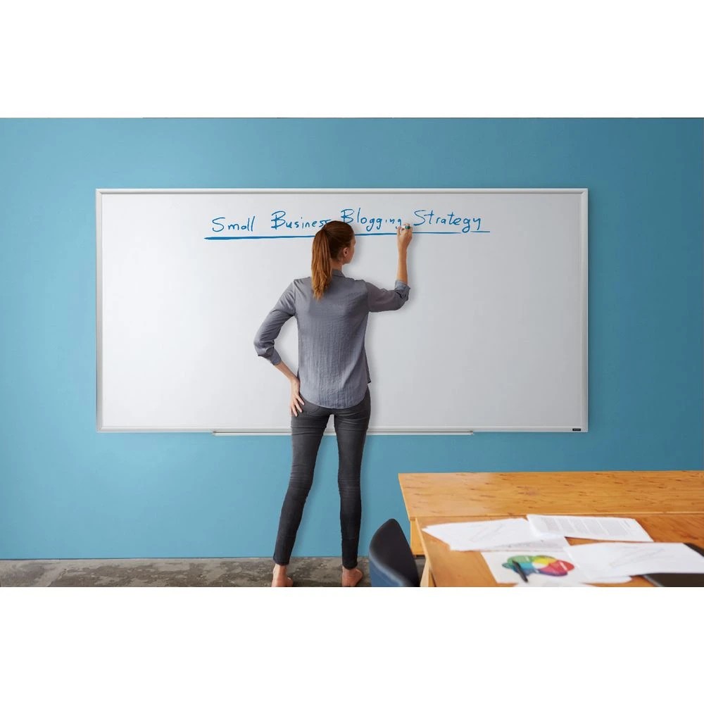 4 J.Burrows Porcelain Whiteboard Silver 2400 x 1200mm, 4 of 4
