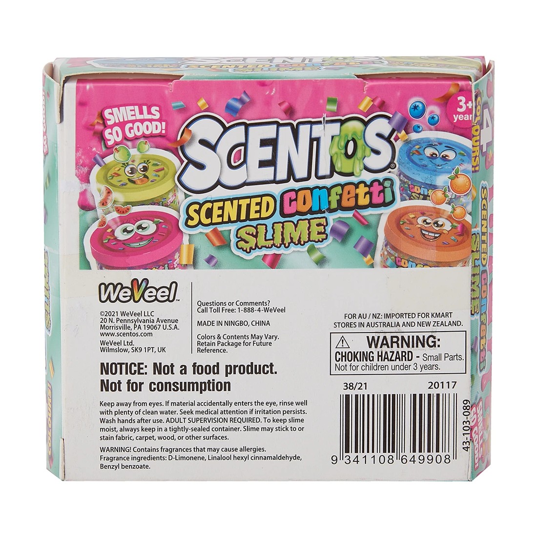 6 4 Pack Scentos Scented Confetti Slime, 6 of 6