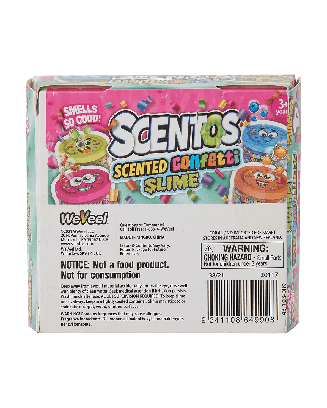6 4 Pack Scentos Scented Confetti Slime, 6 of 6