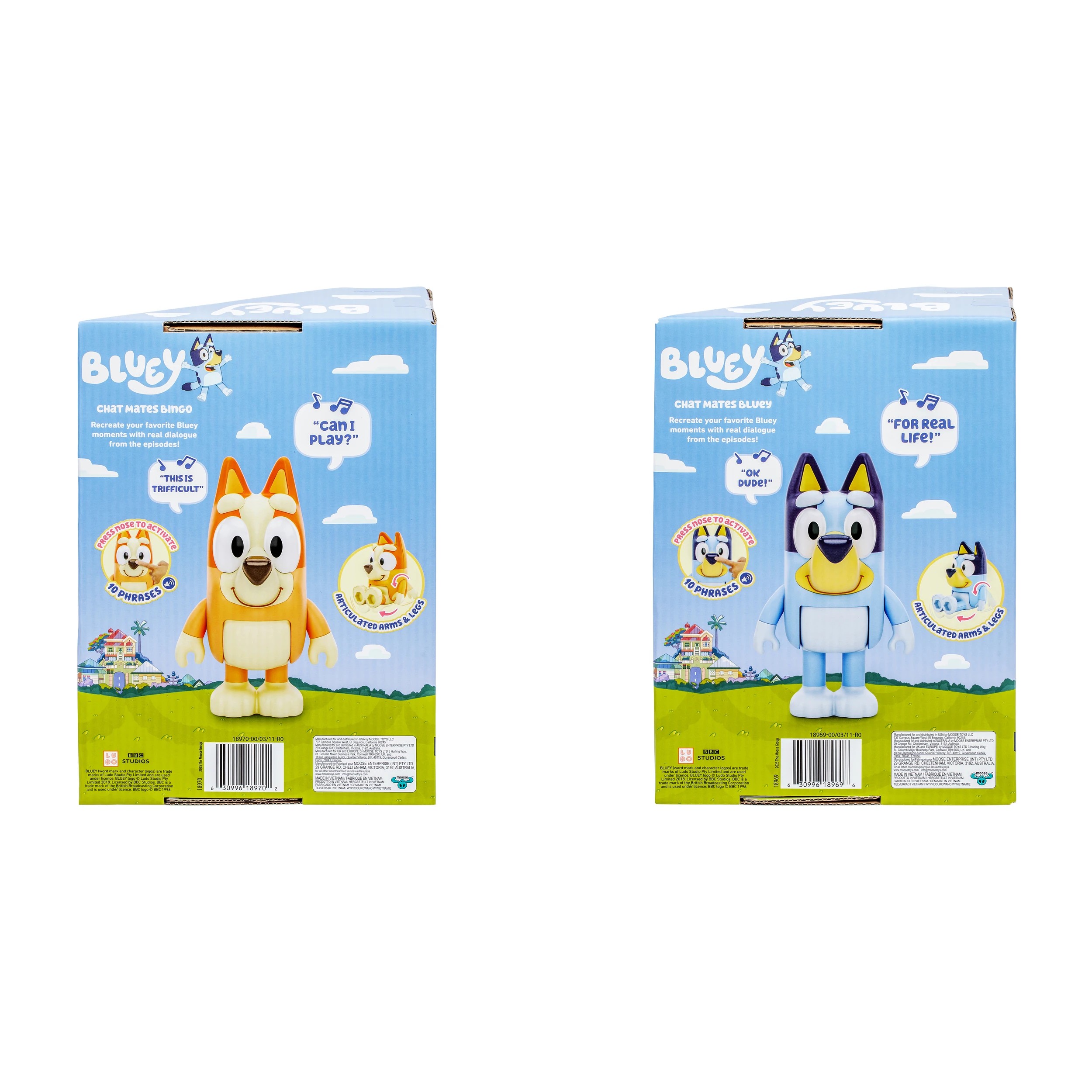 10 Bluey Chat Mates Figure Single Pack - Assorted, 10 of 10
