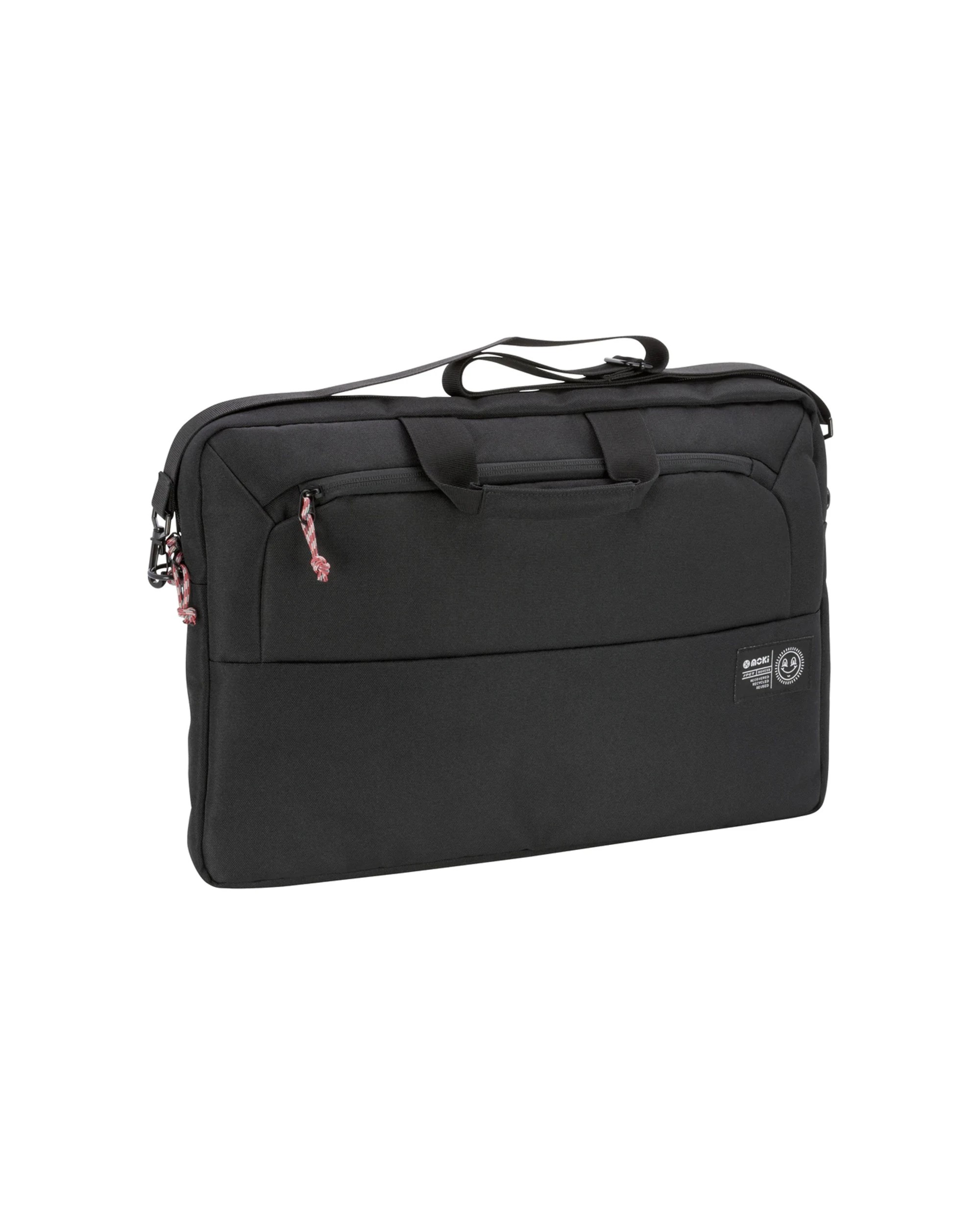 3 Moki rPET Series Laptop Satchel Fits Up To 17in Laptop - Black, 3 of 5