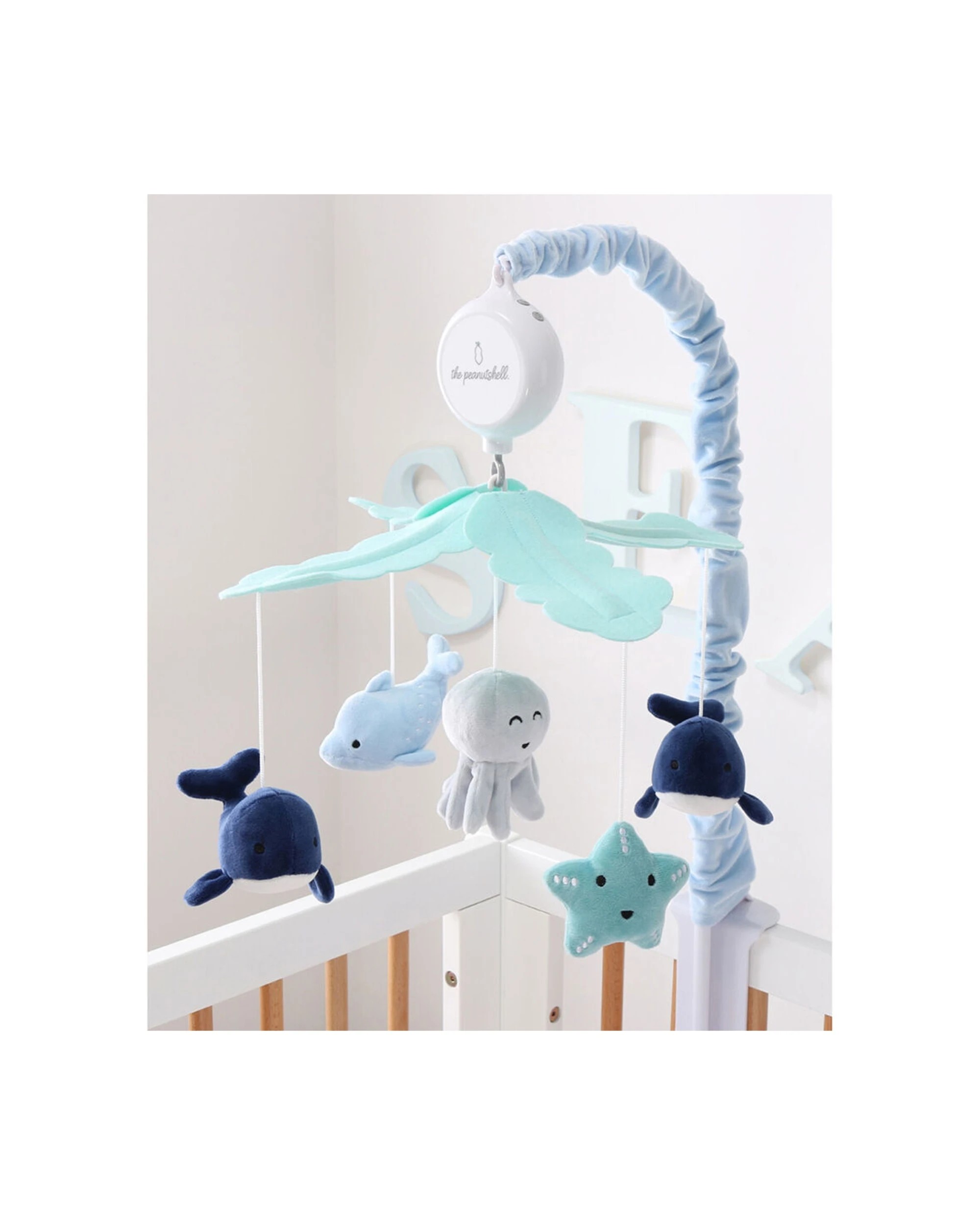 3 The Peanutshell Baby/infant Musical Crib Mobile Sealife 0y+
 - Blue, 3 of 3