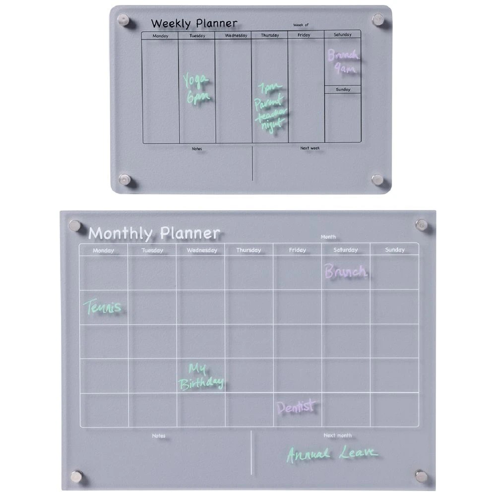 3 Otto 2.7mm Acrylic Assorted Week/Month Planner Board 2 Pack, 3 of 5
